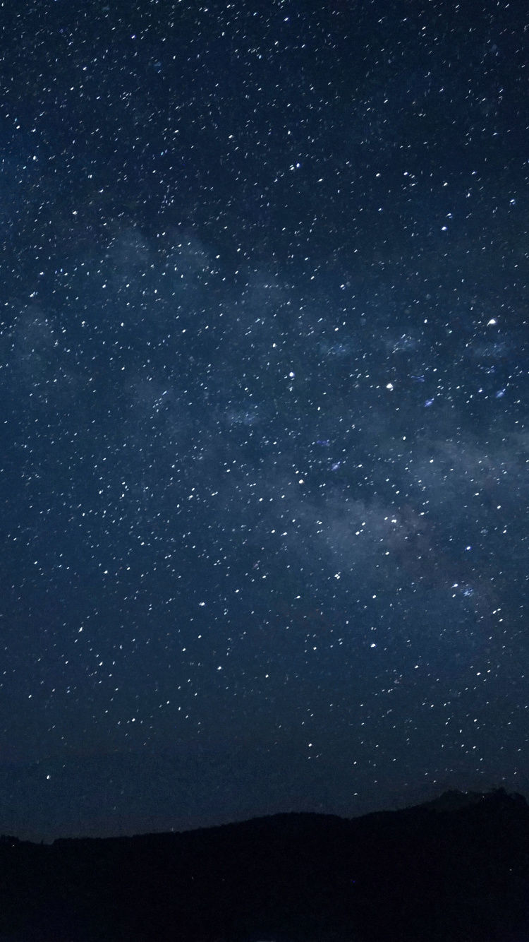 Обои звезда, синий, ночь, атмосфера, астрономический объект в разрешении 750x1334