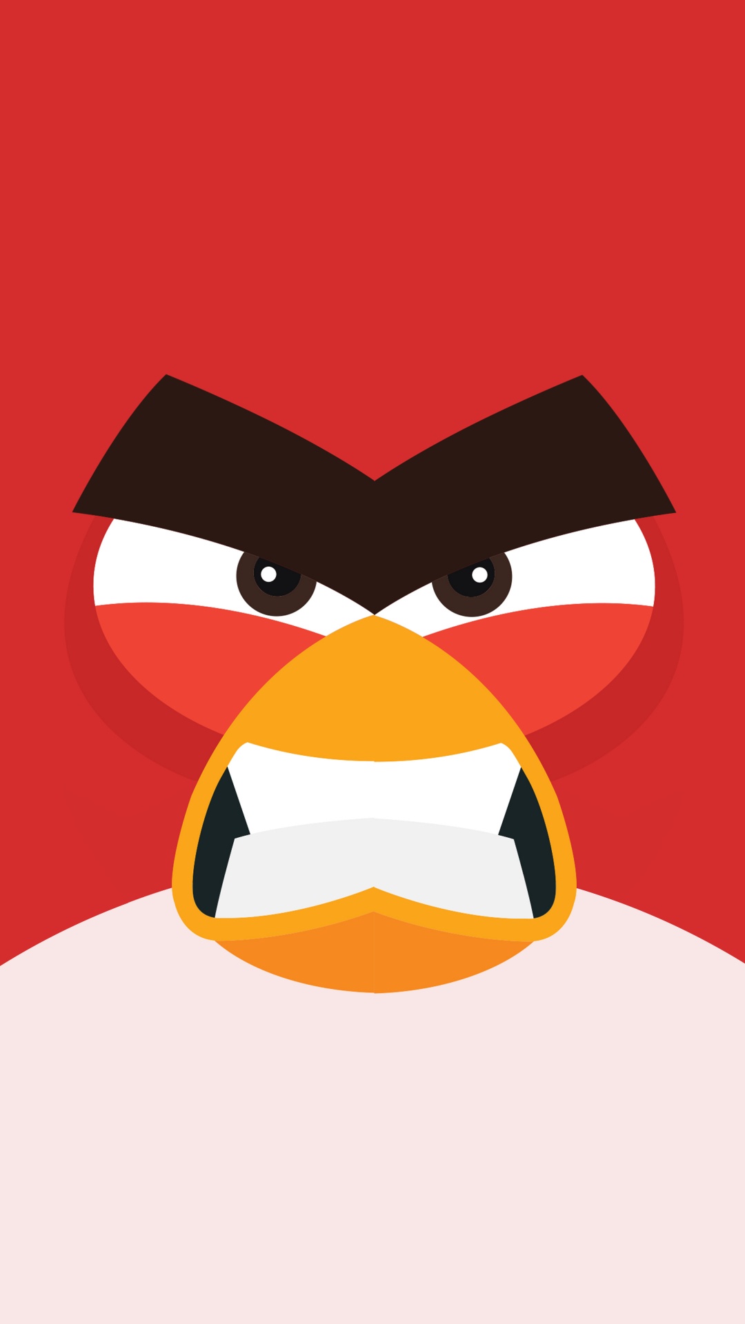 Обои Angry Bird Minimal 8k для iPhone 6S+/7+/8+ бесплатно, заставка  1080x1920 - скачать картинки и фото