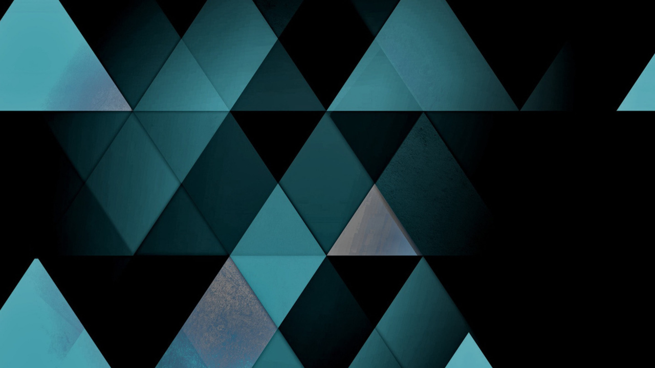 Обои треугольник, синий, узор, лазурный, линия в разрешении 1280x720