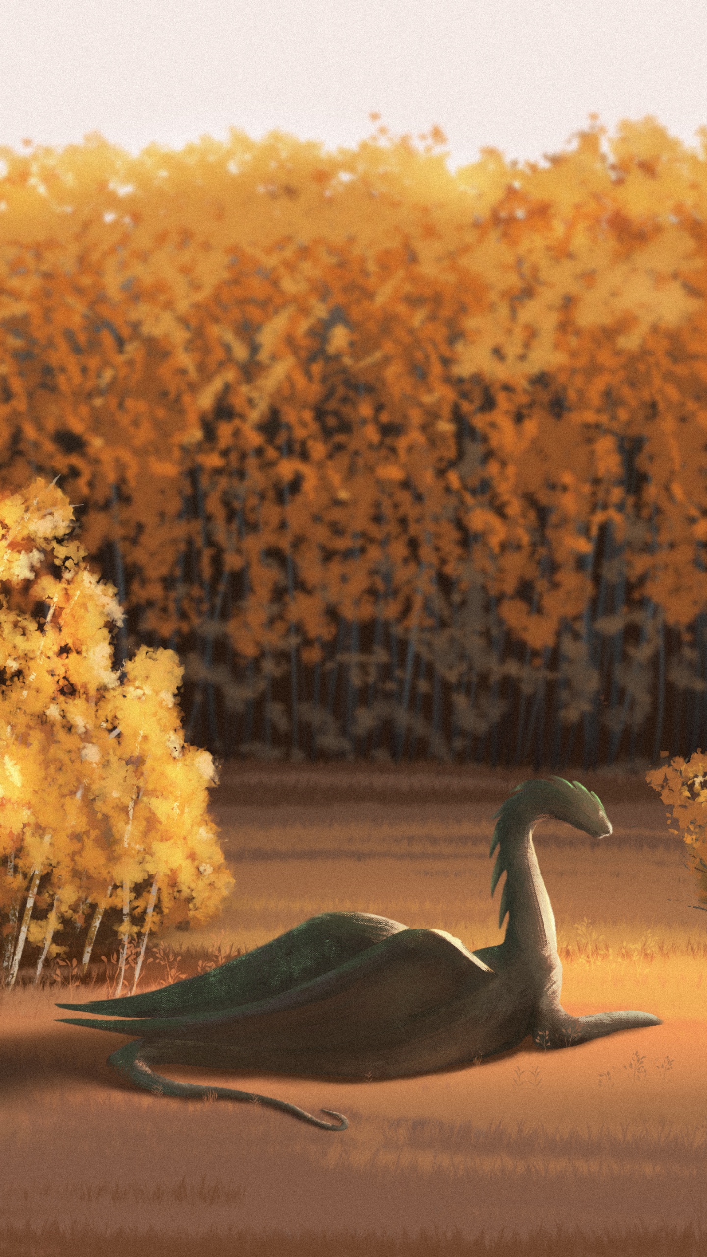 Обои утро, арт, добро, растение, древесина в разрешении 1440x2560