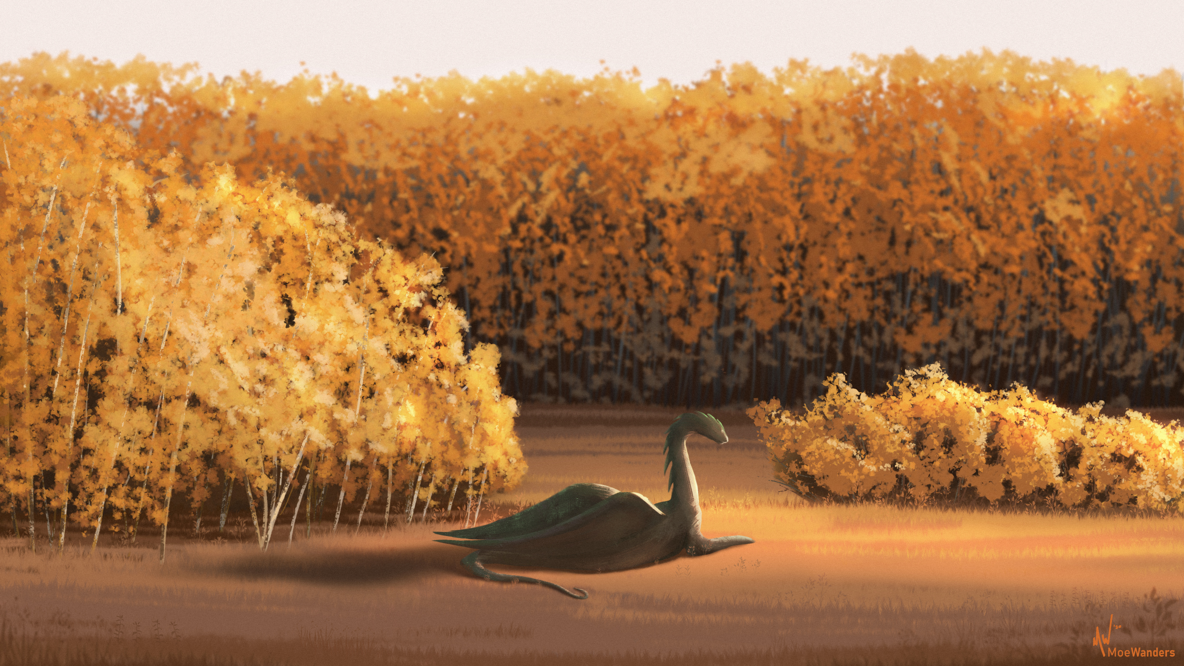 Обои утро, арт, добро, растение, древесина в разрешении 3840x2160