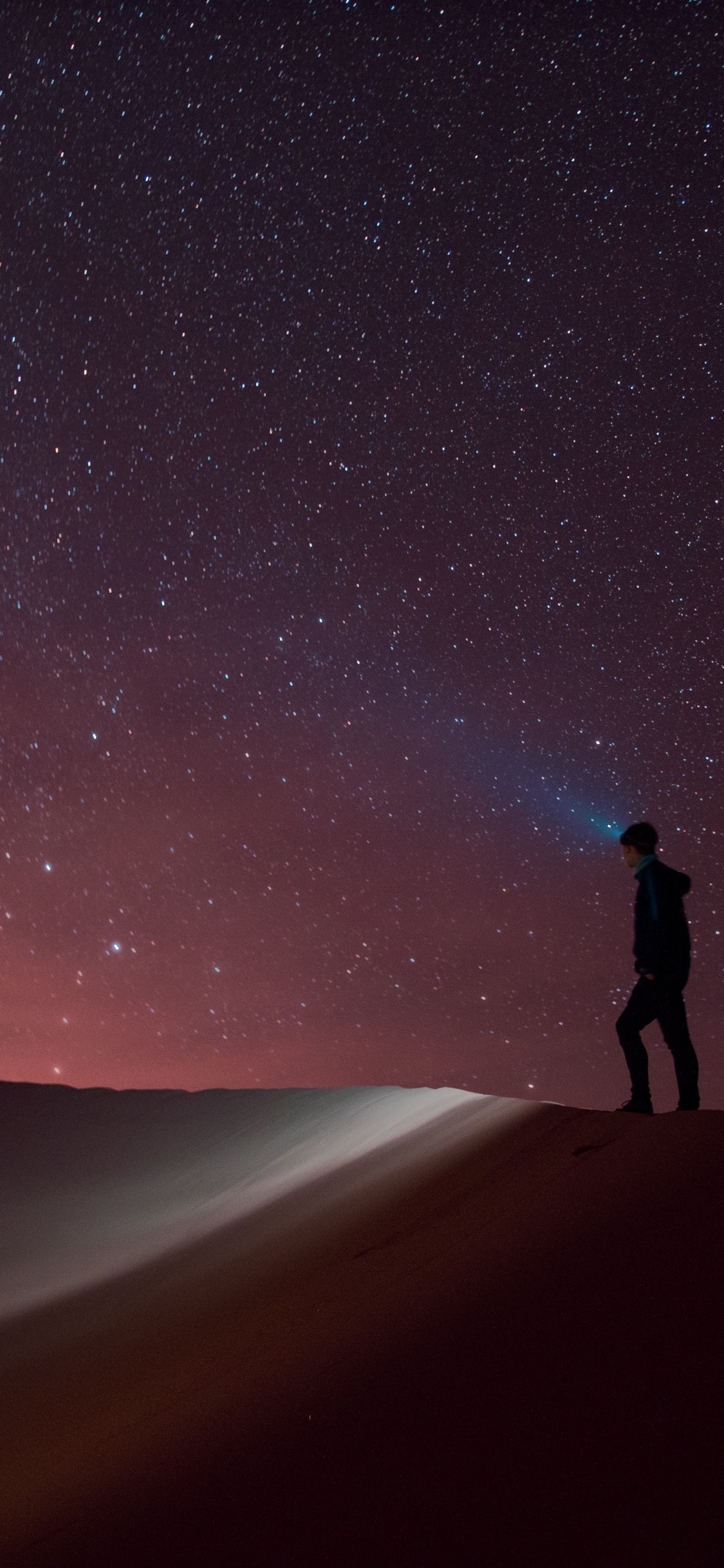 Обои ночь в пустыне, сжи, пустыня сахара, макарон, Пустыня Алжира, Лут пустыня в разрешении 1125x2436