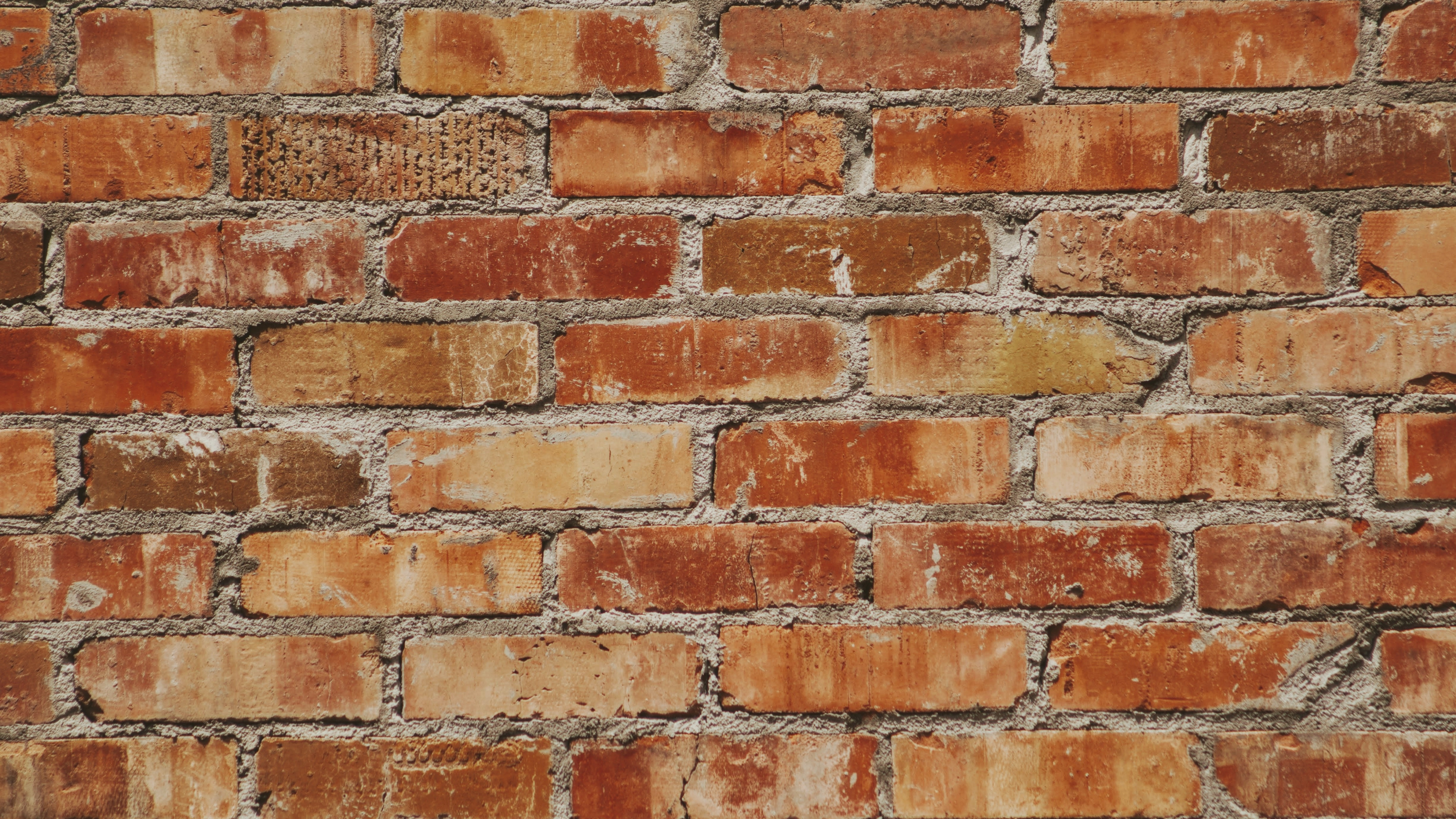 Обои кирпич, стена, кирпичная кладка, каменщик, строительный материал в разрешении 3840x2160