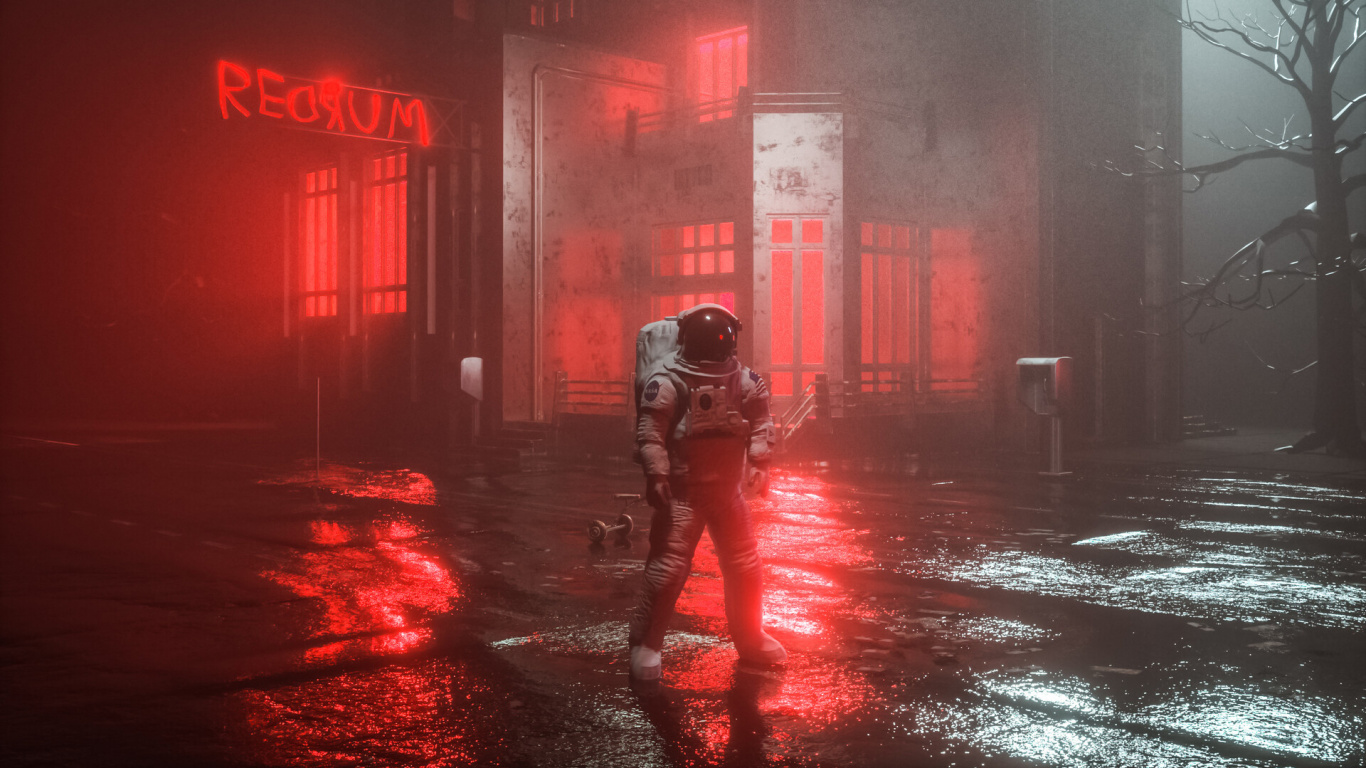 Обои артист, арт, произведение искусства, цифровое искусство, графический дизайн в разрешении 1366x768