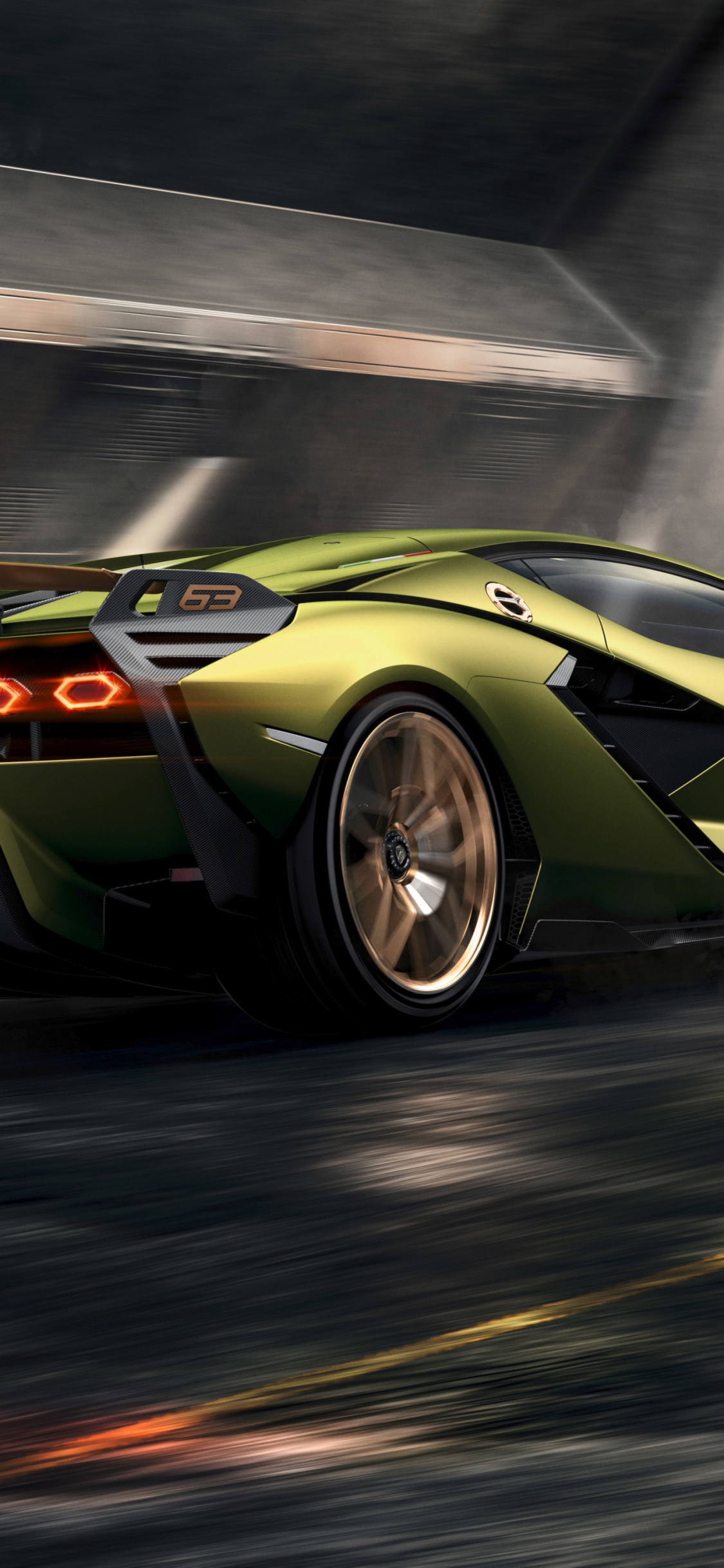 Обои Lamborghini 2020 без, Ламборджини грех ФКП 37, Ламборджини, lamborghini уракан, спорткар в разрешении 1125x2436