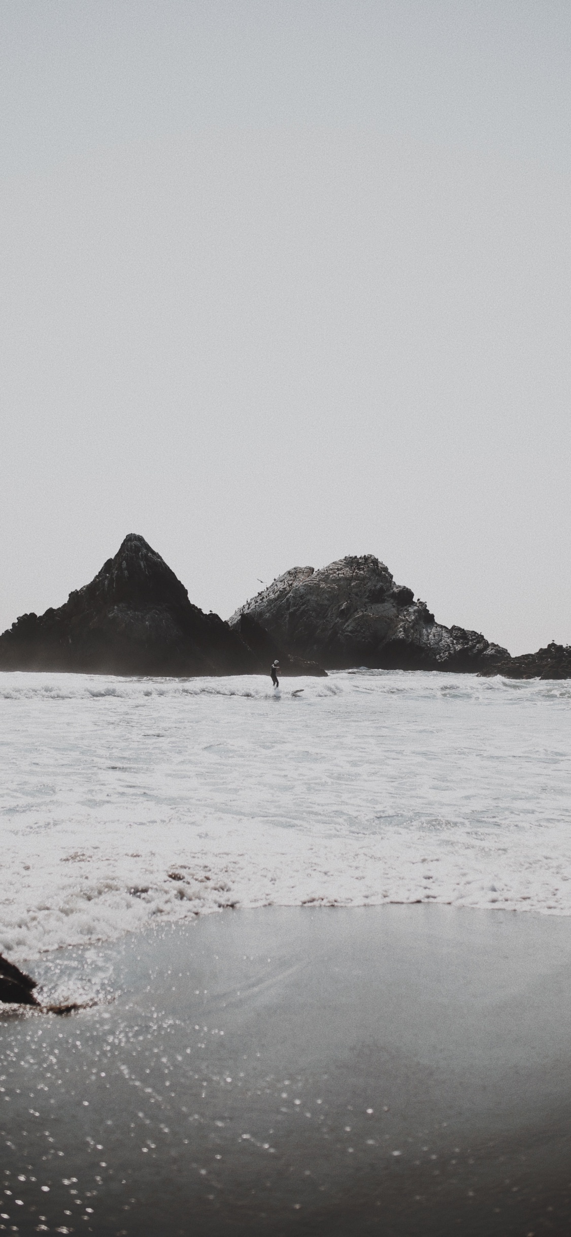 Обои пляж, море, океан, мыс, рок в разрешении 1125x2436