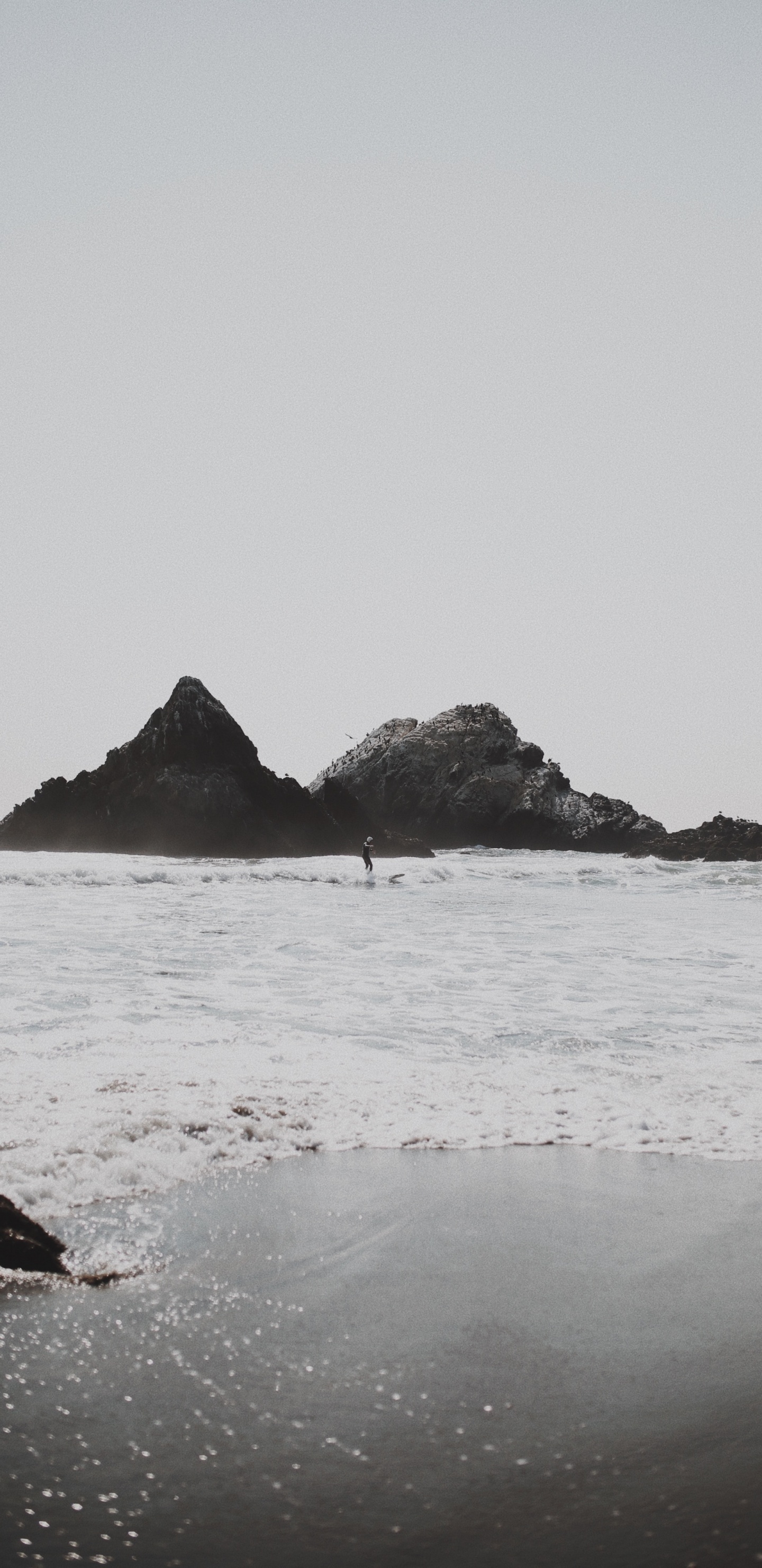 Обои пляж, море, океан, мыс, рок в разрешении 1440x2960