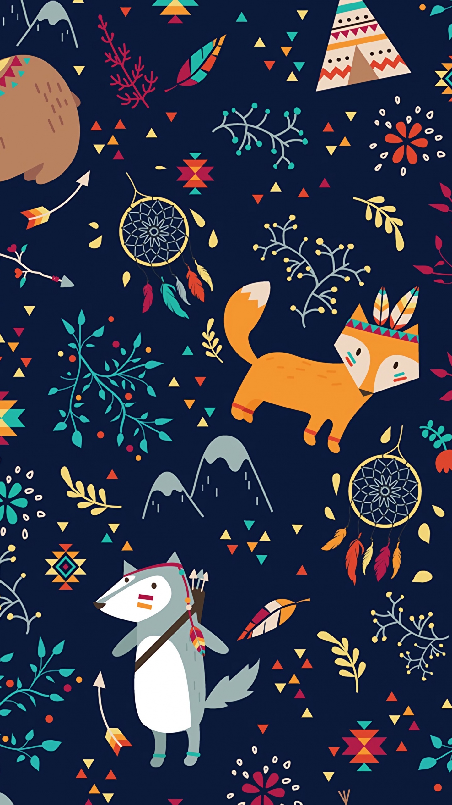 Обои дизайн, арт, узор, черный, окружающая среда в разрешении 1440x2560