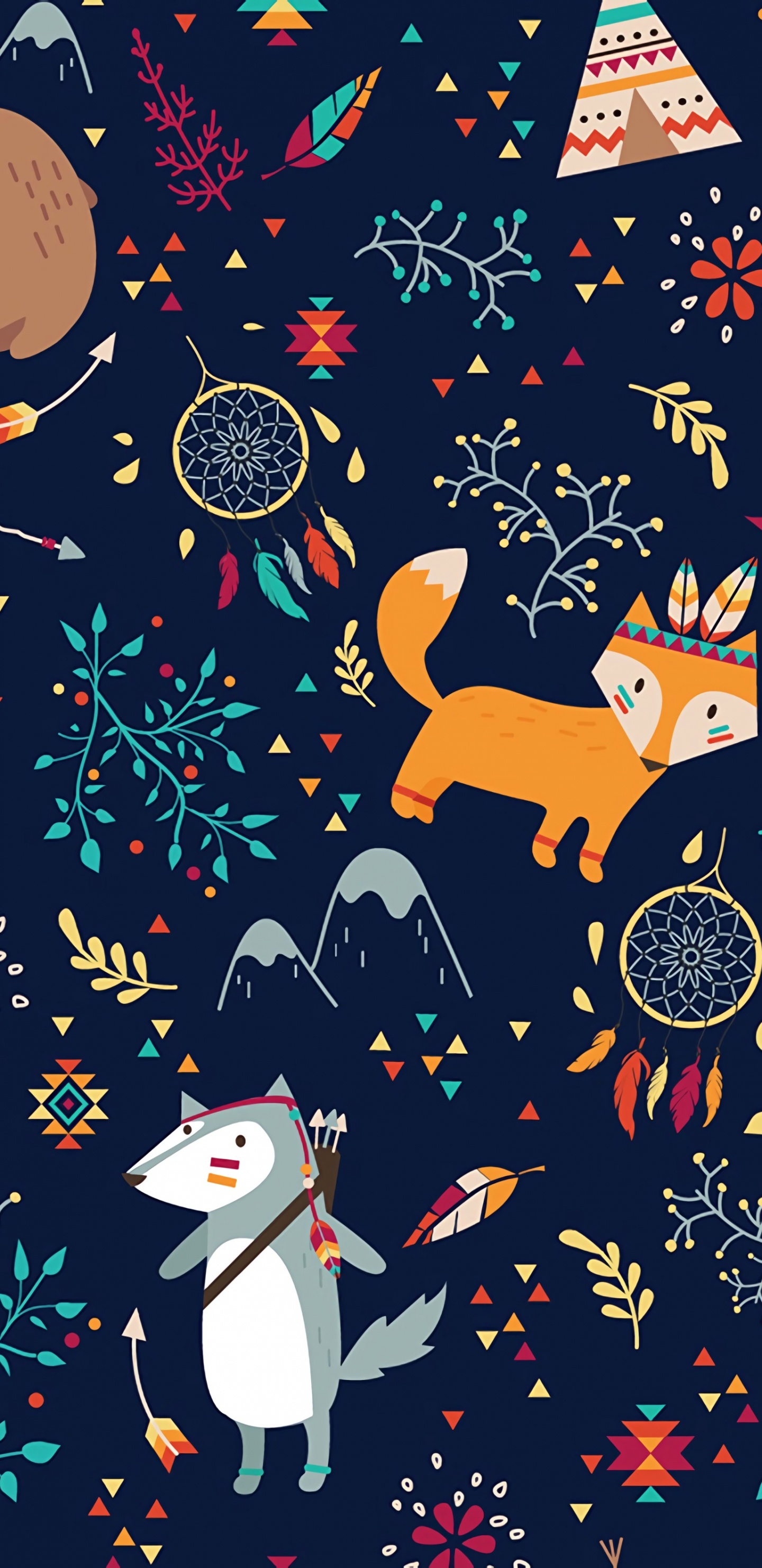 Обои дизайн, арт, узор, черный, окружающая среда в разрешении 1440x2960