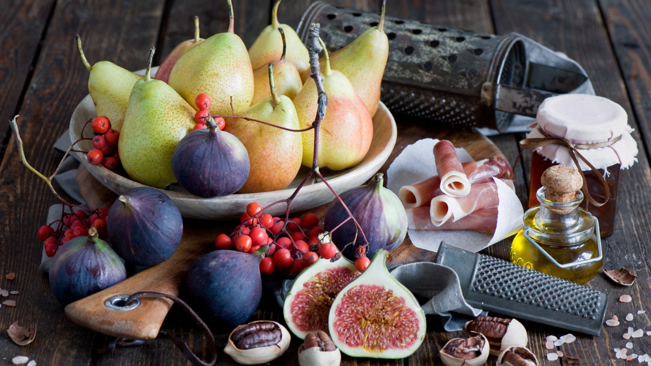 Обои натюрморт, фрукты, пища, местное блюдо, продукция в разрешении 1280x720