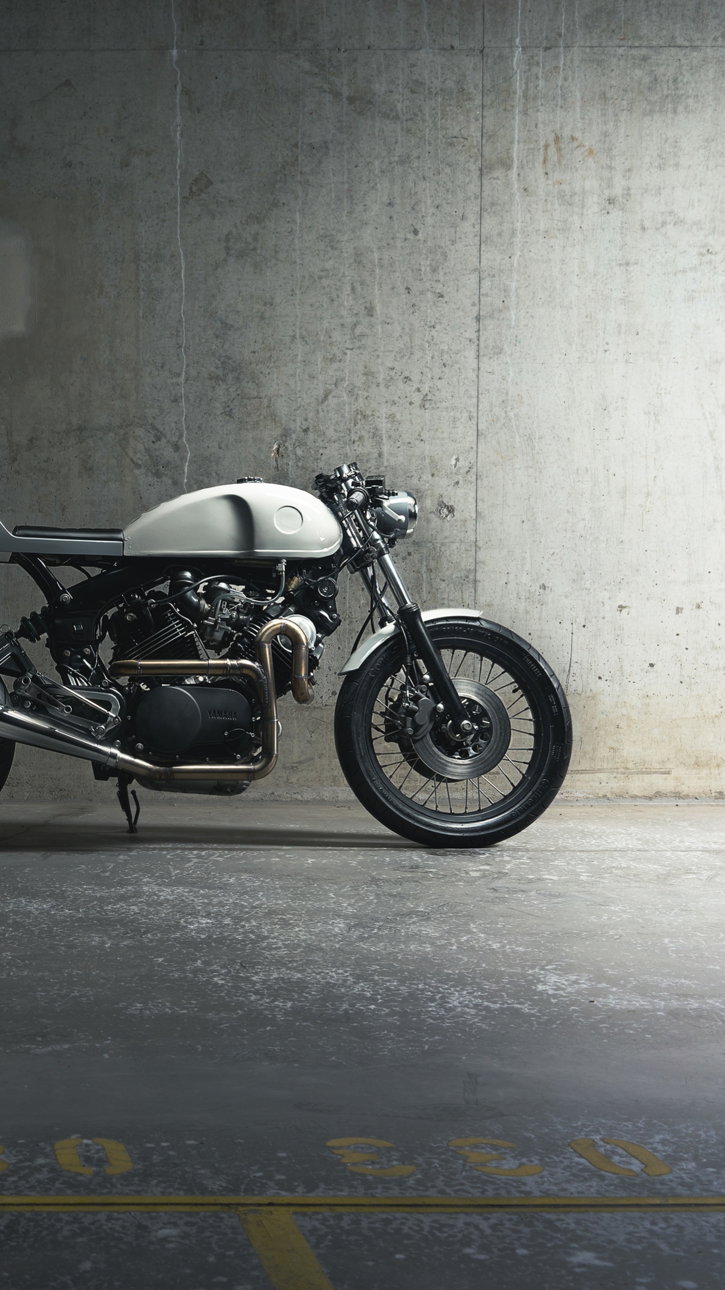 Обои Ямаха мотор Компани, мотоцикл, Ямаха XV750, авто, автомобильные шины в разрешении 1440x2560