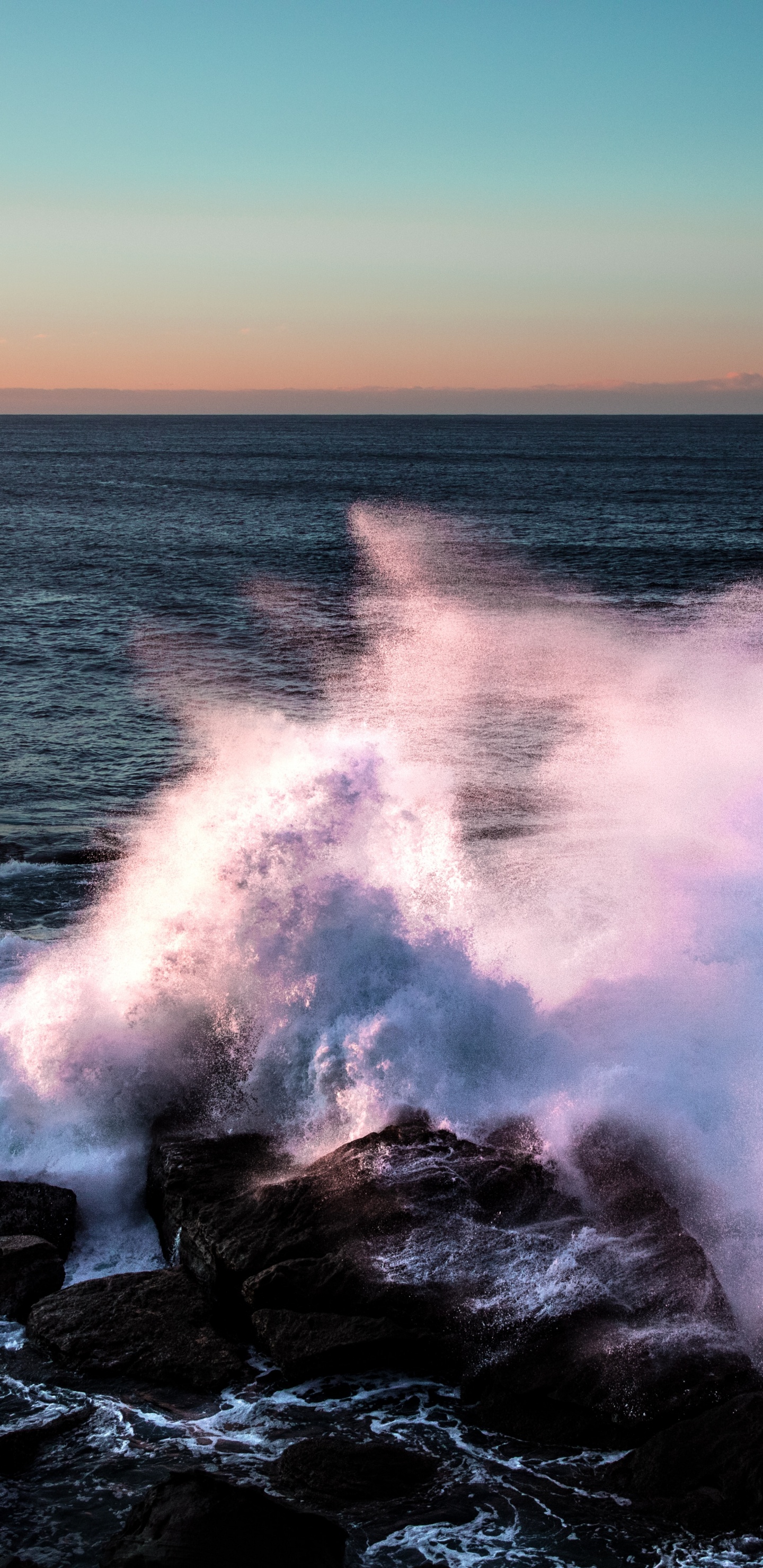 Обои волна, море, океан, природа, морская вода в разрешении 1440x2960