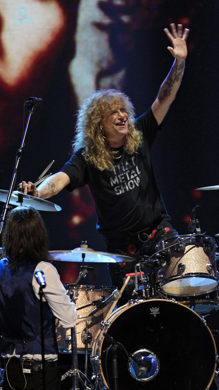 Обои Guns N Roses, барабанщик, музыкант, барабан, ударная установка в разрешении 750x1334