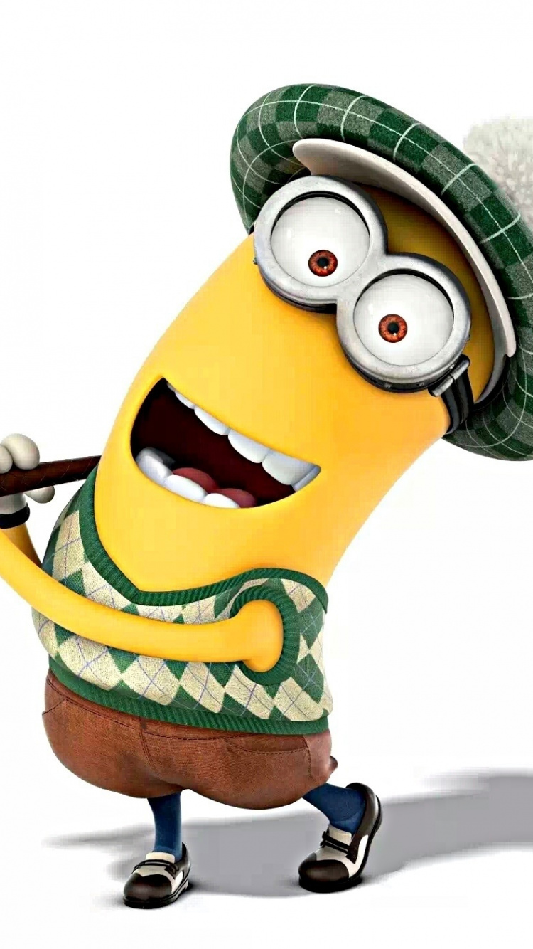 Обои Кевин миньон, подручные, мультфильм, мультик, анимация в разрешении 750x1334