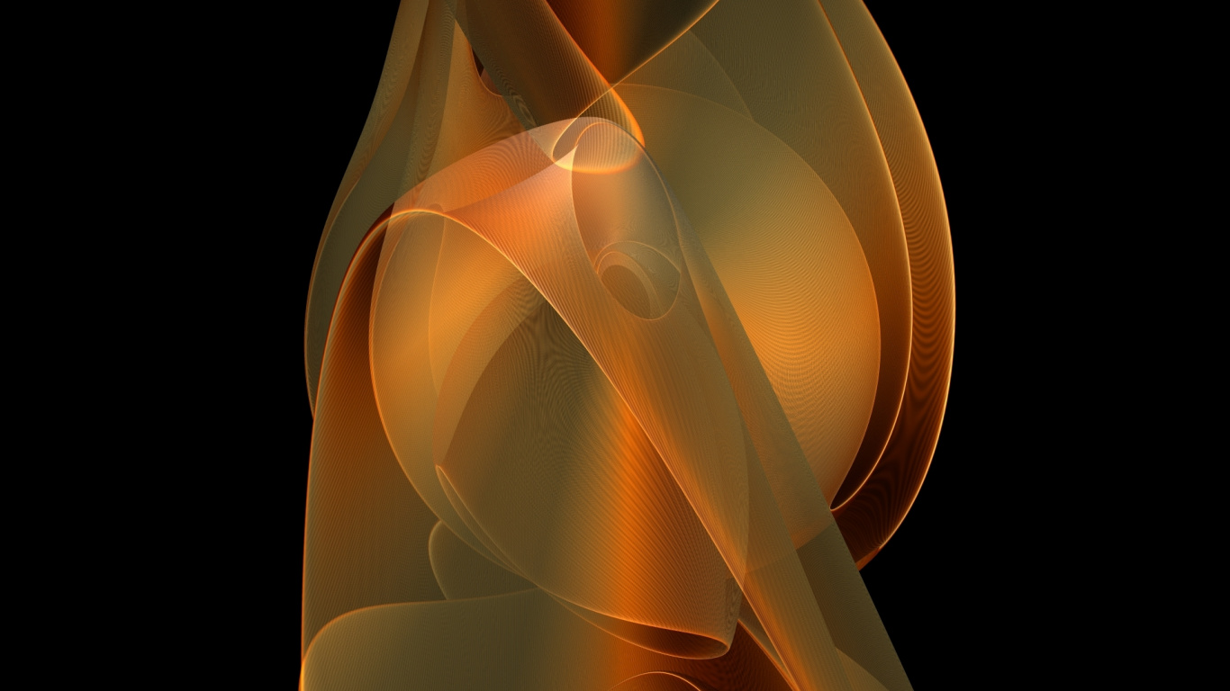 Обои свет, Апельсин, фрактальное искусство, освещение, предметная съемка в разрешении 1366x768