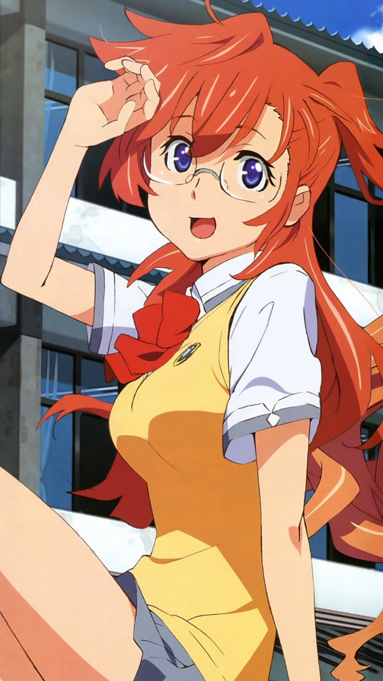 Обои кайто кирисима, Мио китахара, мультфильм, иллюстрация, фикция в разрешении 750x1334