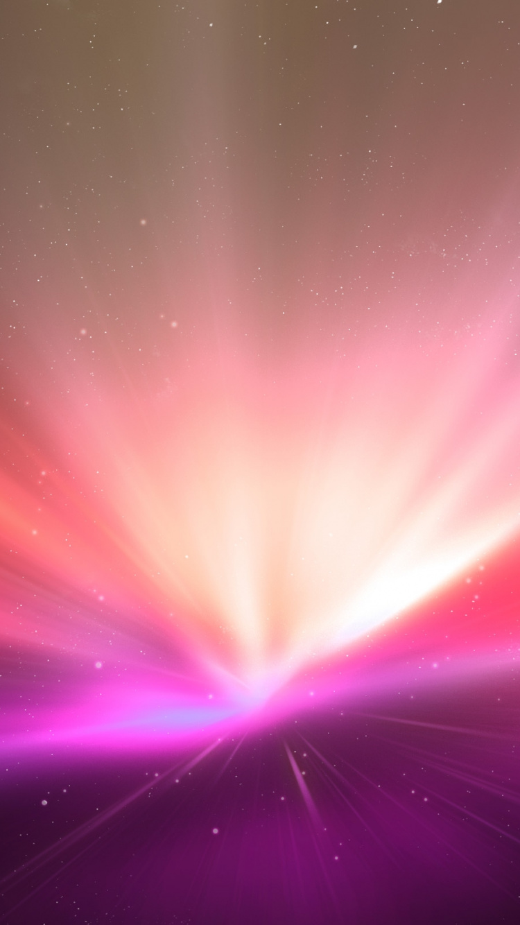 Обои Аврора, пурпурный цвет, космос, яркость, пространство в разрешении 750x1334