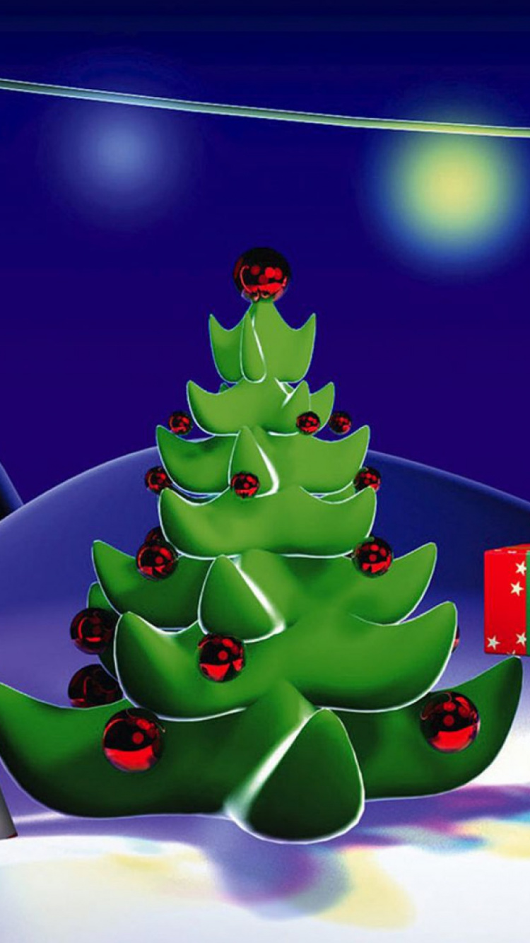 Обои Рождественский день, Рождество, Санта-Клаус, событие, арт в разрешении 750x1334