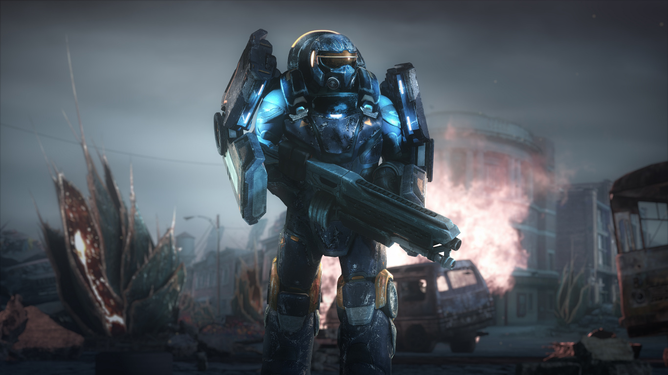 Обои playstation 4, компьютерная игра, бобышка, видеоигра, темнота в разрешении 1366x768