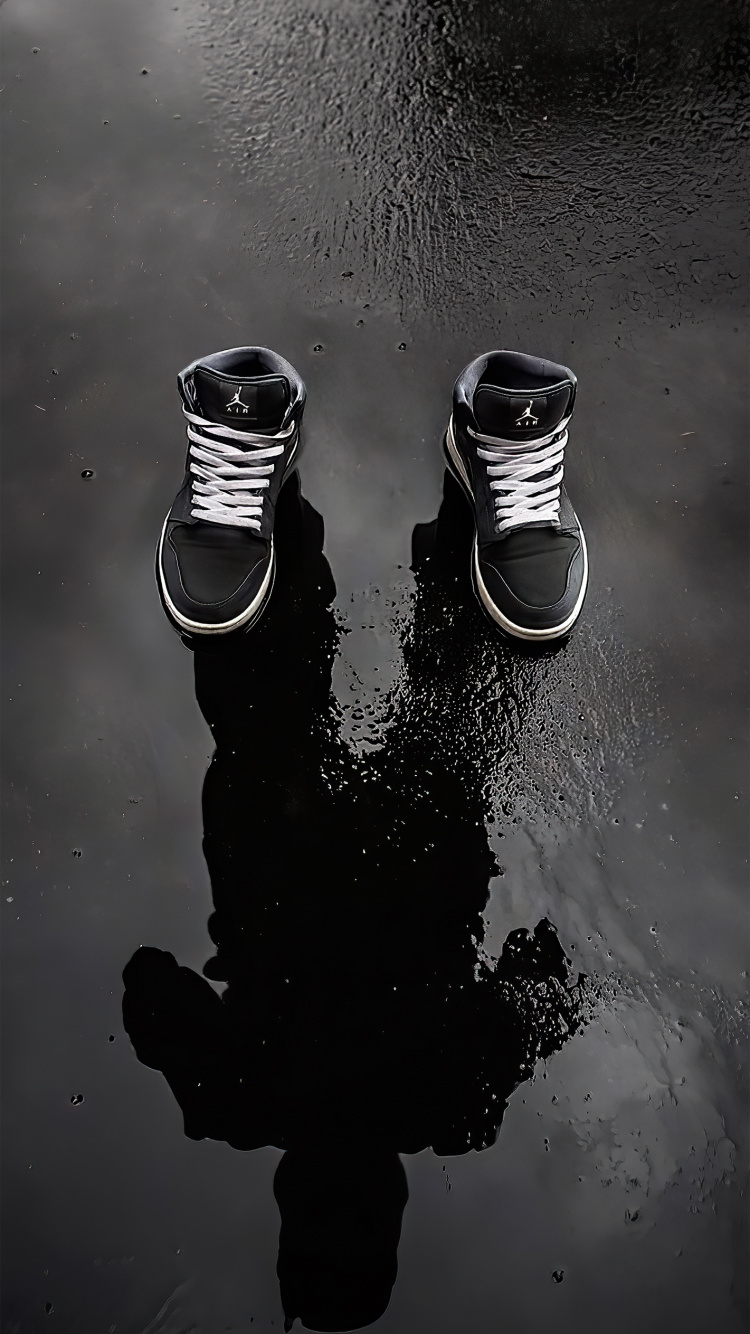 Обои вода, жидкий, жидкость, черный и белый, стиль в разрешении 750x1334