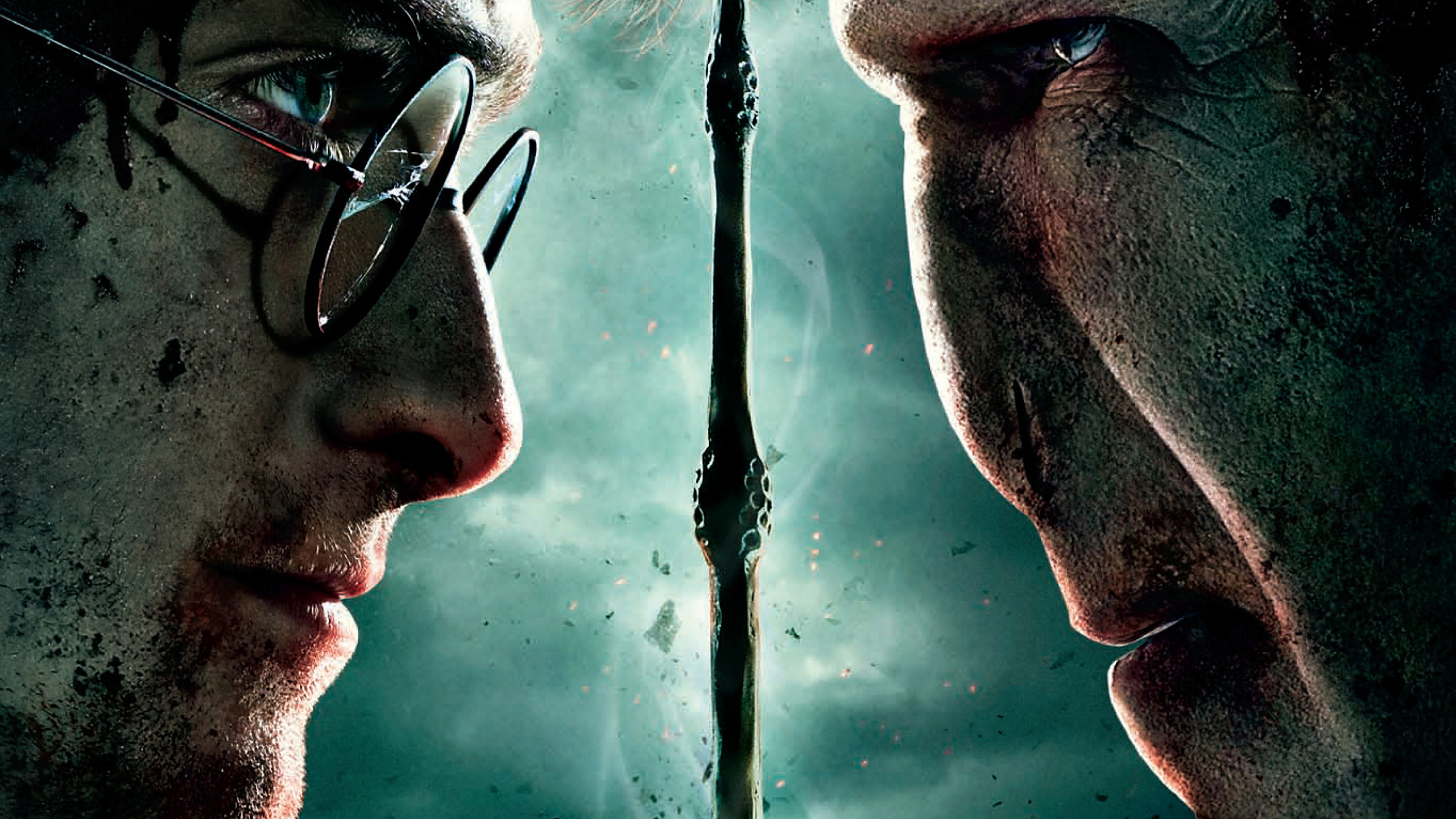 Обои Лорд Волдеморт, Гарри Поттер, человек, волосы на лице, темнота в разрешении 2560x1440