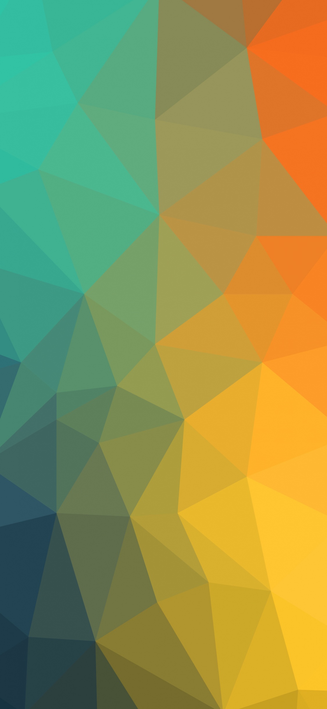 Обои треугольник, Геометрическая форма, Апельсин, желтый, узор в разрешении 1125x2436