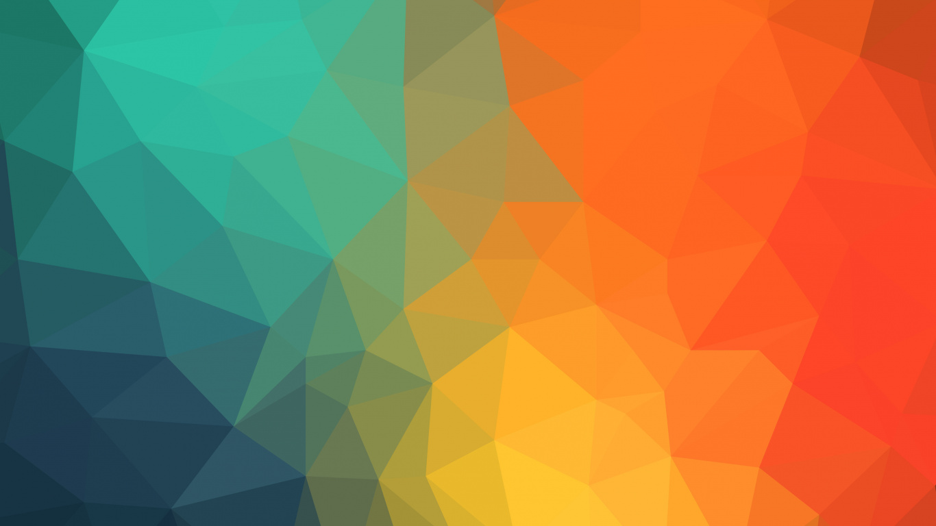 Обои треугольник, Геометрическая форма, Апельсин, желтый, узор в разрешении 1366x768