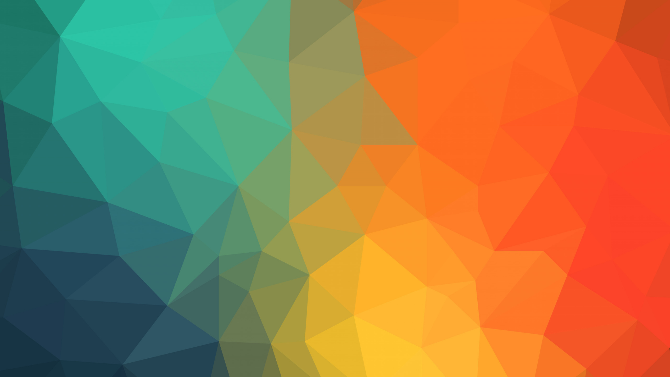 Обои треугольник, Геометрическая форма, Апельсин, желтый, узор в разрешении 2560x1440