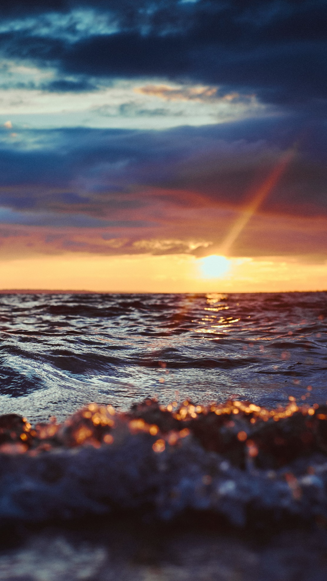 Обои горизонт, Германия, пейзаж, вода, облако в разрешении 1080x1920