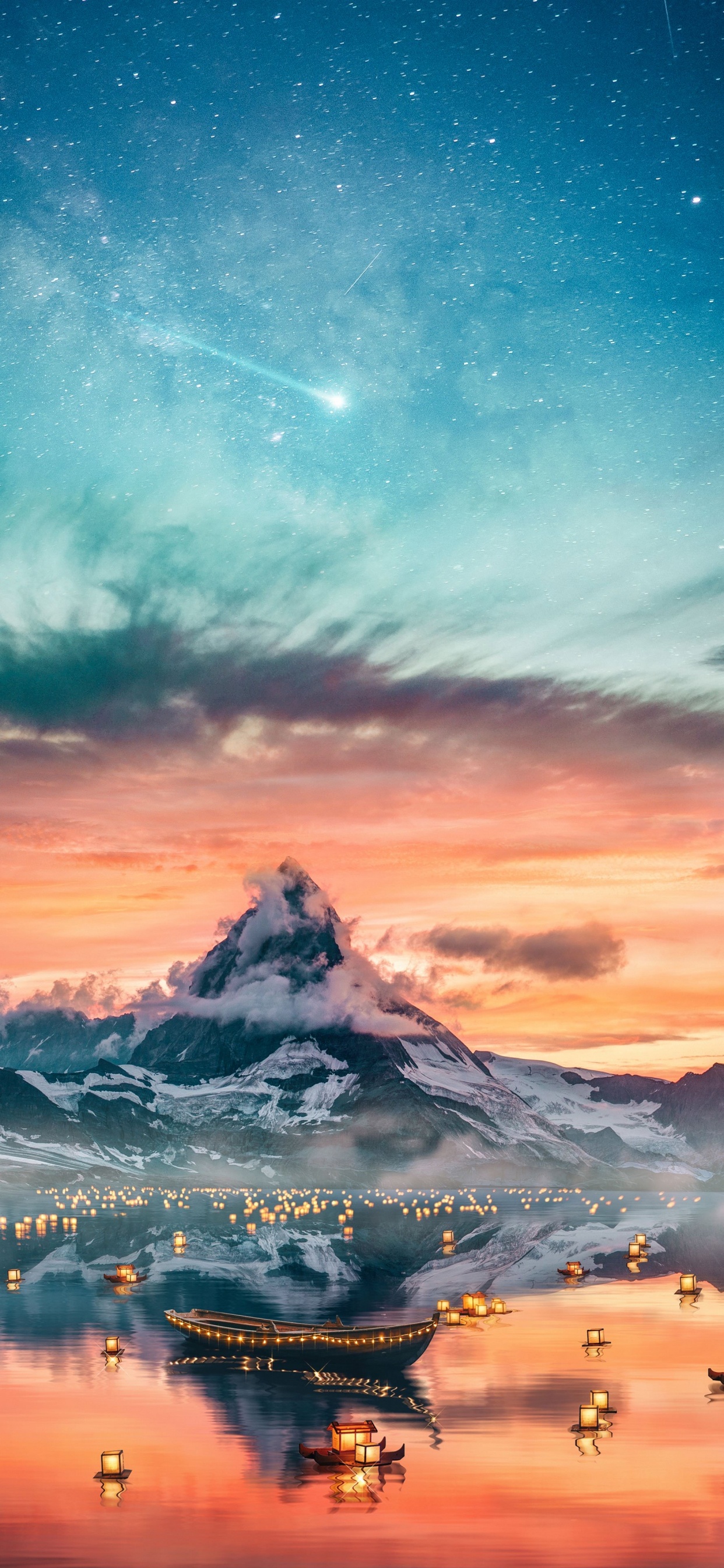 Обои пейзаж, облако, атмосфера, экорегион, свет в разрешении 1242x2688