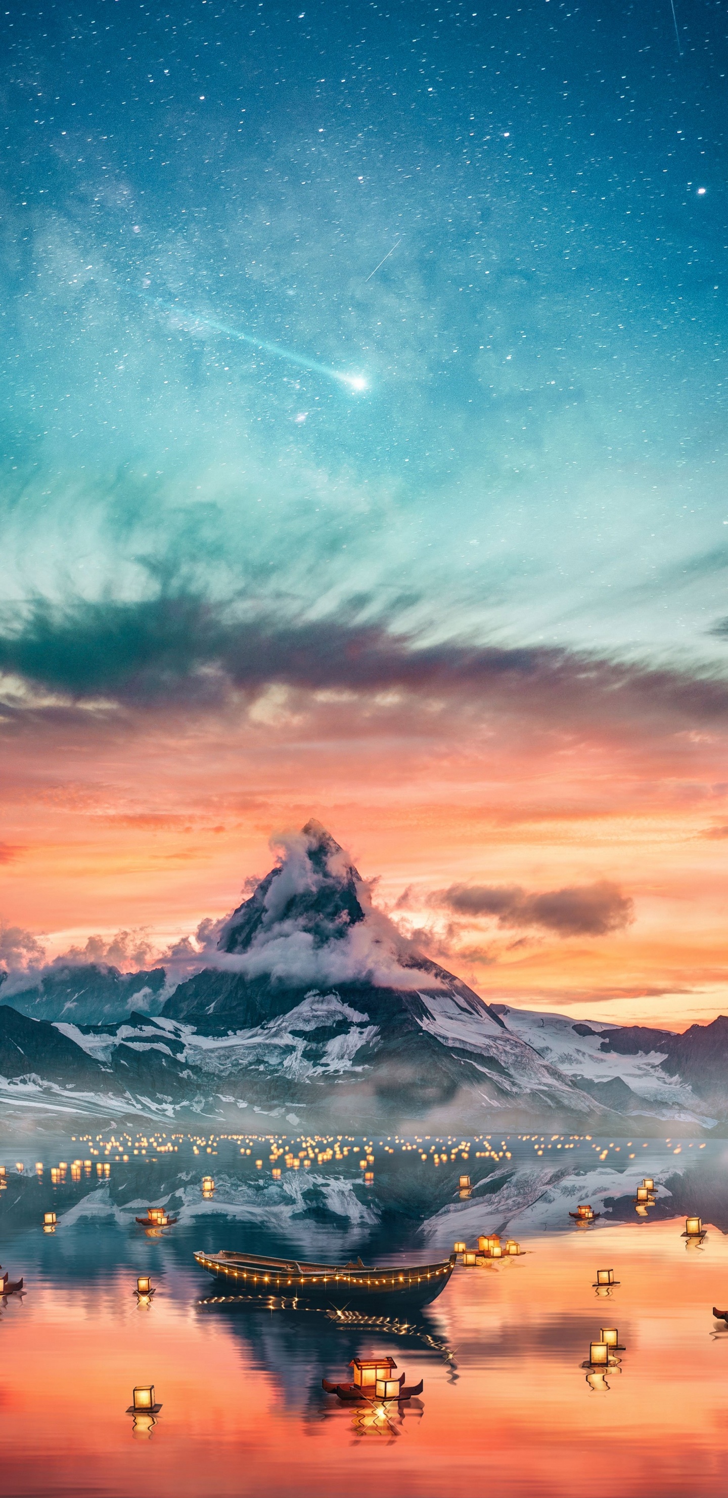 Обои пейзаж, облако, атмосфера, экорегион, свет в разрешении 1440x2960