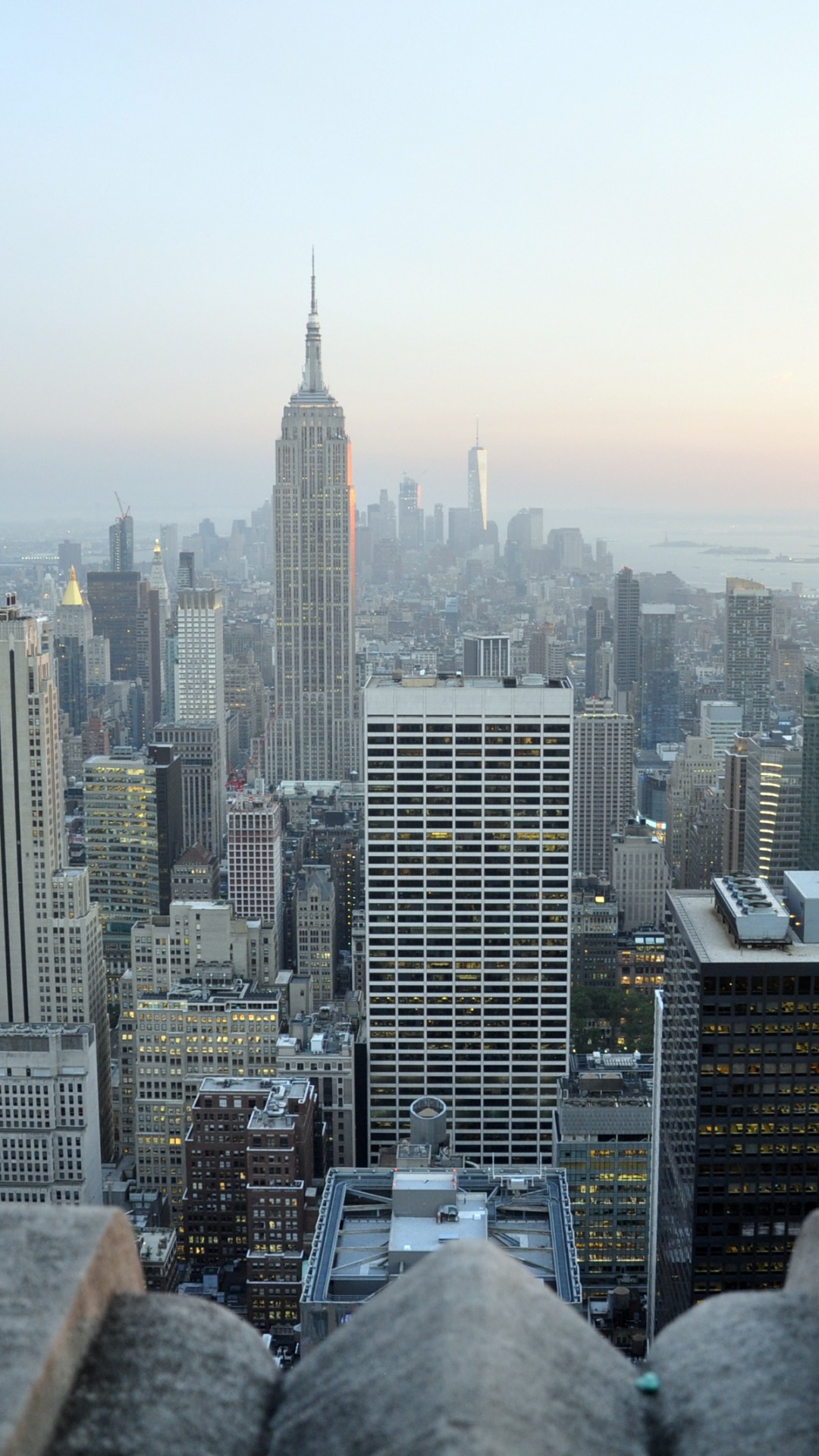 Обои Нью-Йорк, небоскреб, городской пейзаж, город, городской район в разрешении 1080x1920