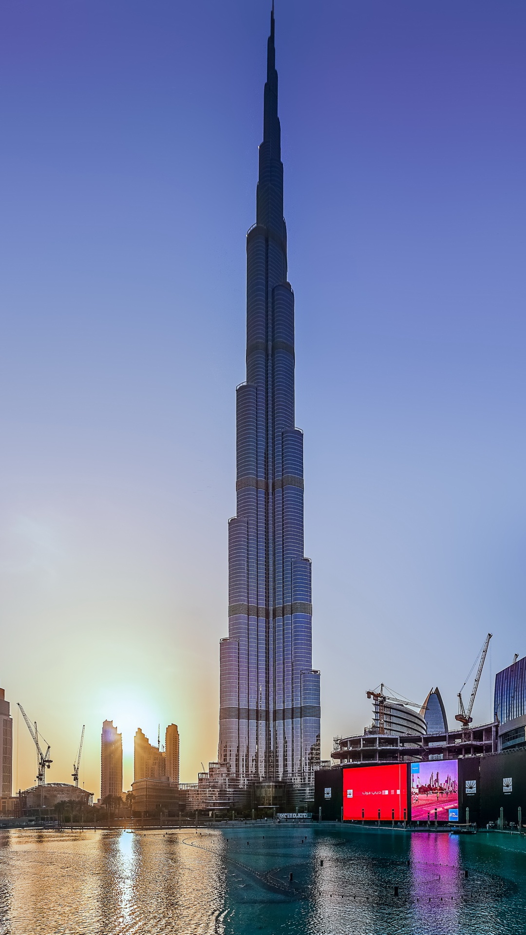 Обои вышка, Бурдж Халифа, небоскреб, ориентир, город в разрешении 1080x1920