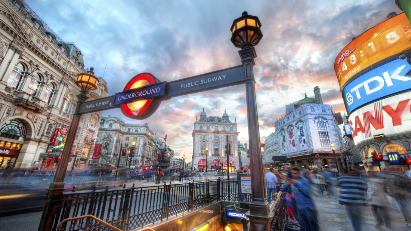 Обои Лондон, ориентир, город, метрополия, рыночная площадь в разрешении 1366x768