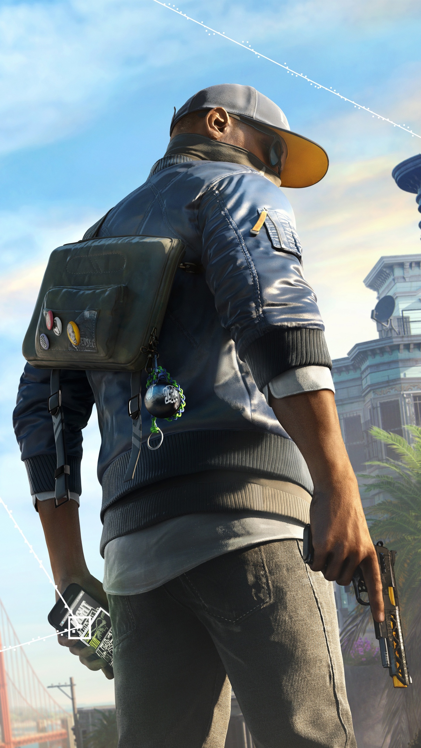 Обои Watch Dogs 2, ubisoft, xbox one, город, компьютерная игра в разрешении 1440x2560