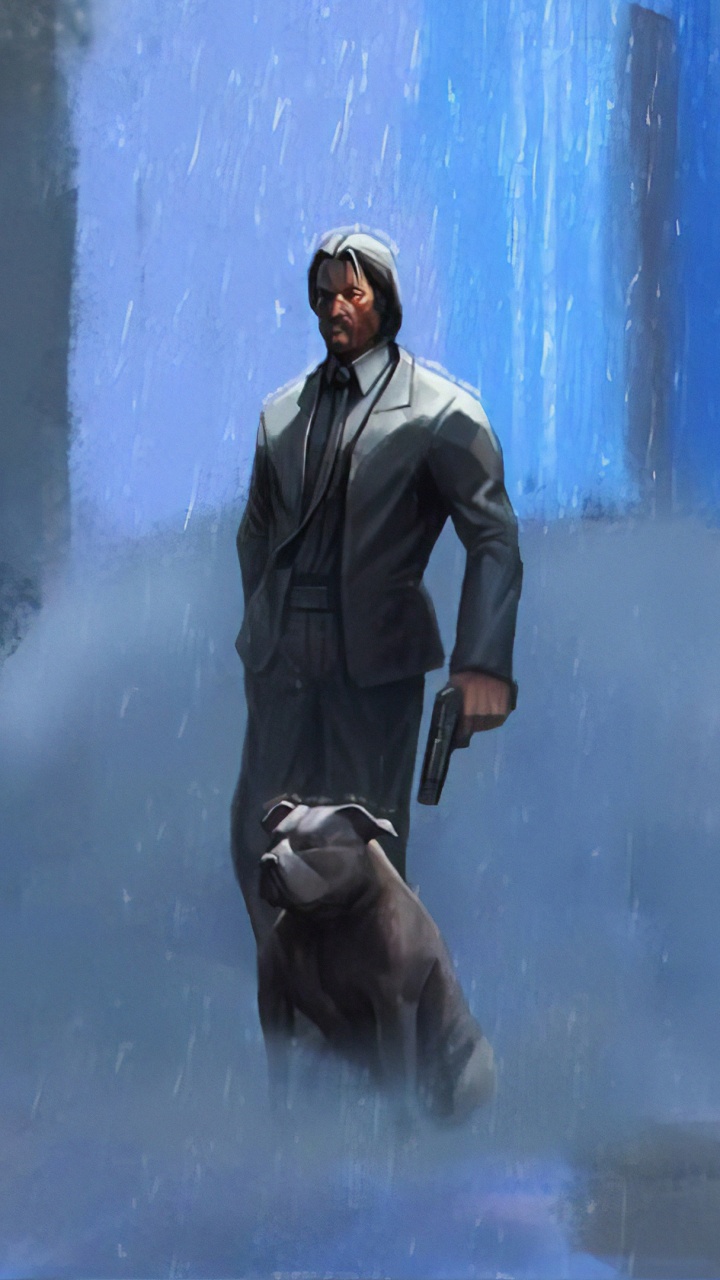 Обои Джон Фитиль, арт, человек, сцена, Цифровой композитинг в разрешении 720x1280