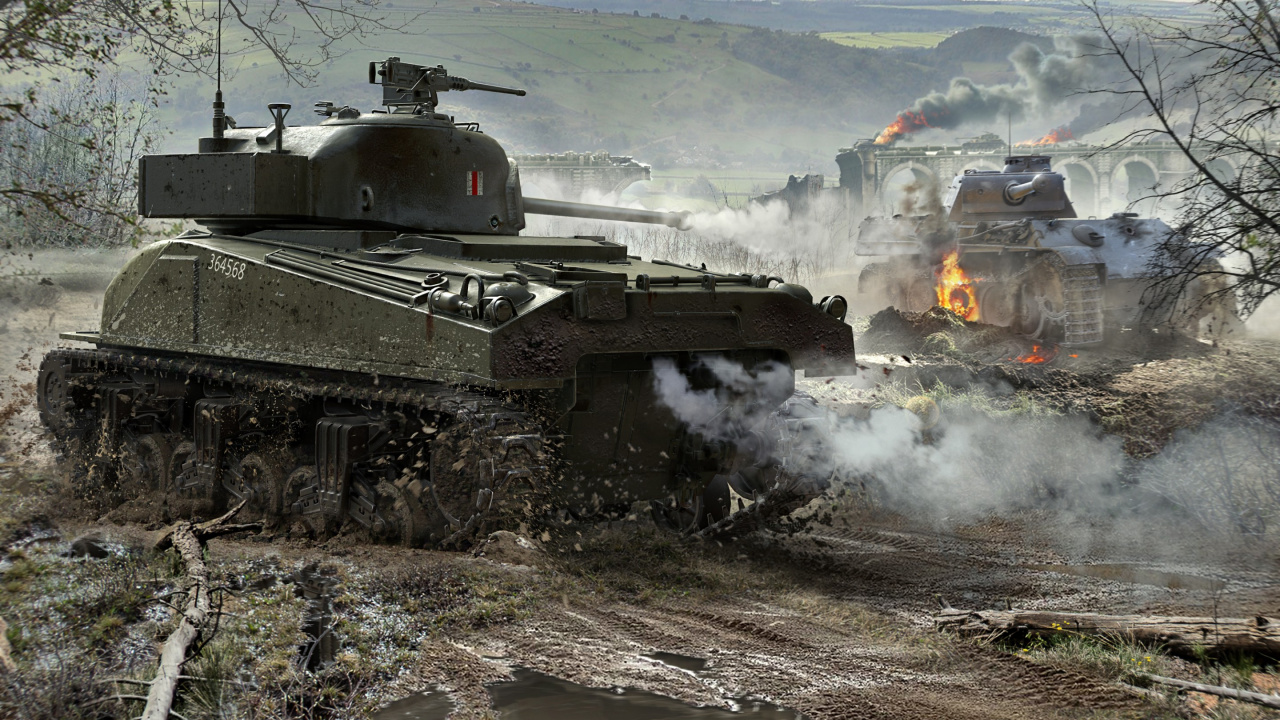 Обои world of tanks, wargaming, бак, Мир танков блиц, военнослужащие в разрешении 1280x720