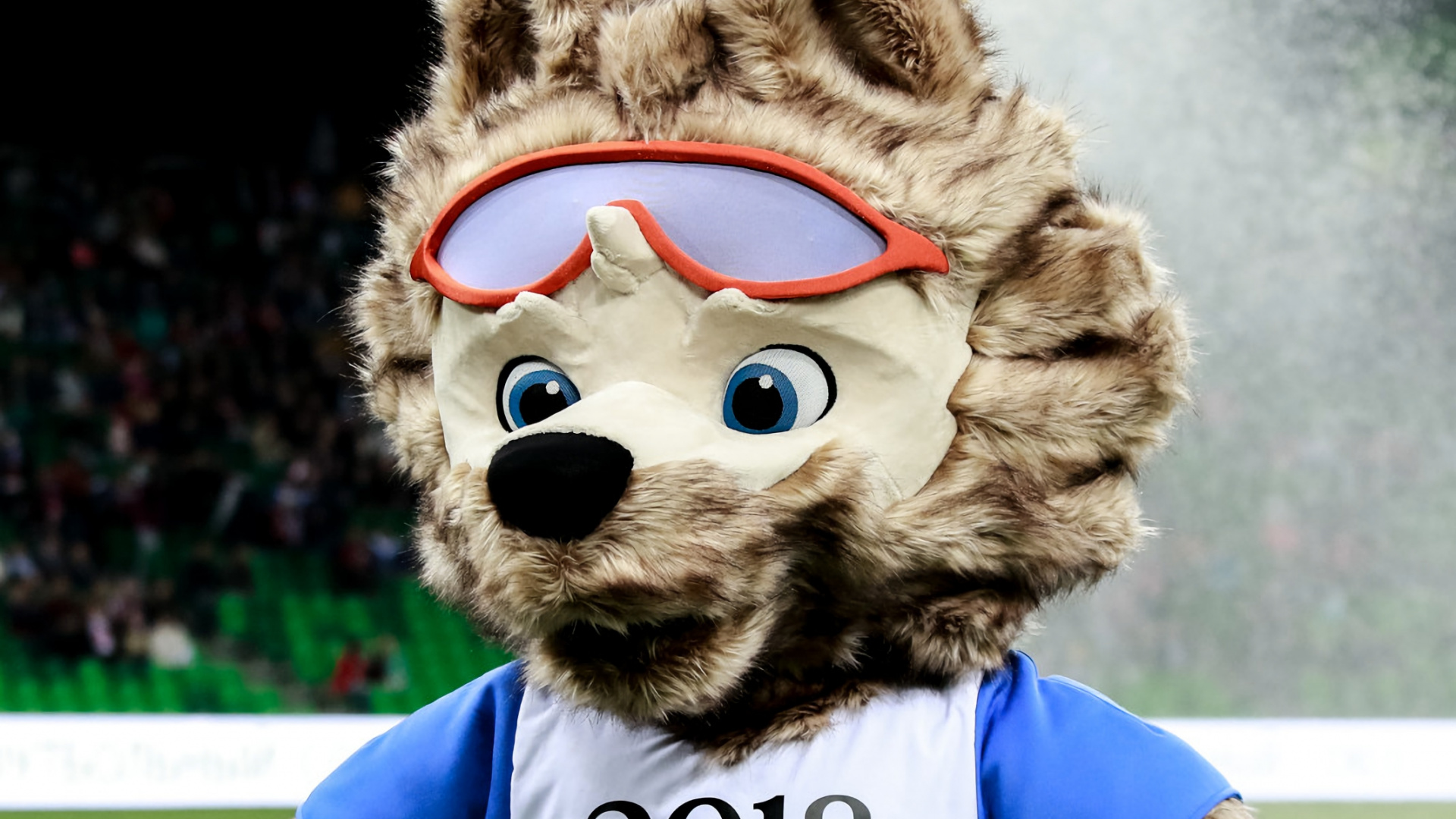 Обои ЧМ 2018, талисман, мех, морда, Псовые в разрешении 1920x1080