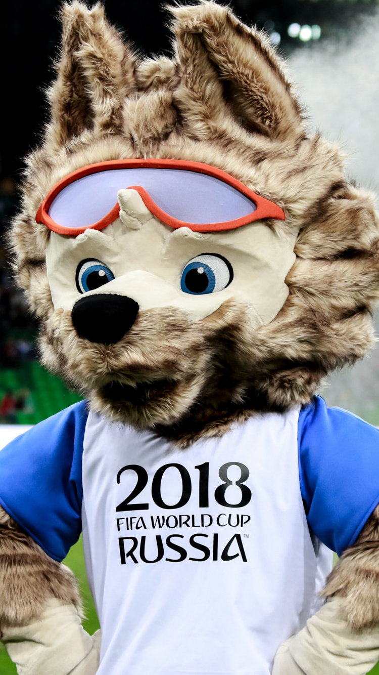 Обои ЧМ 2018, талисман, мех, морда, Псовые в разрешении 750x1334