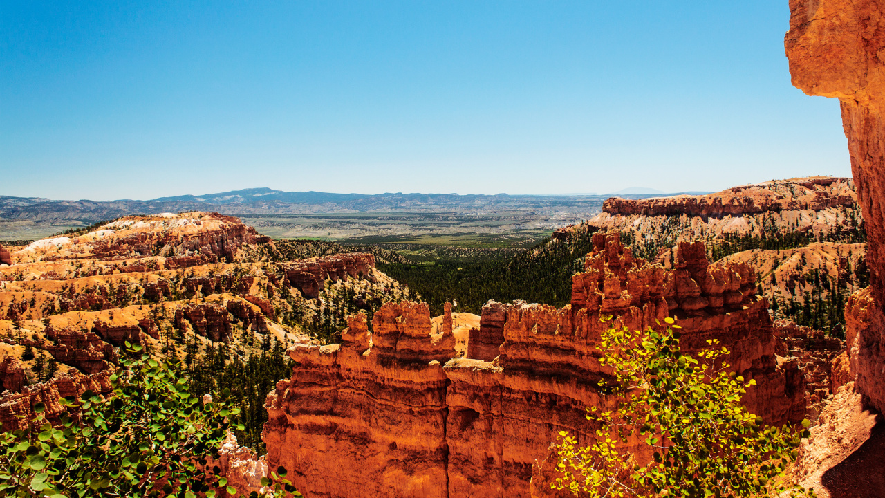 Обои национальный парк Брайсканьон, формирование, бесплодные земли, каньон, рок в разрешении 1280x720