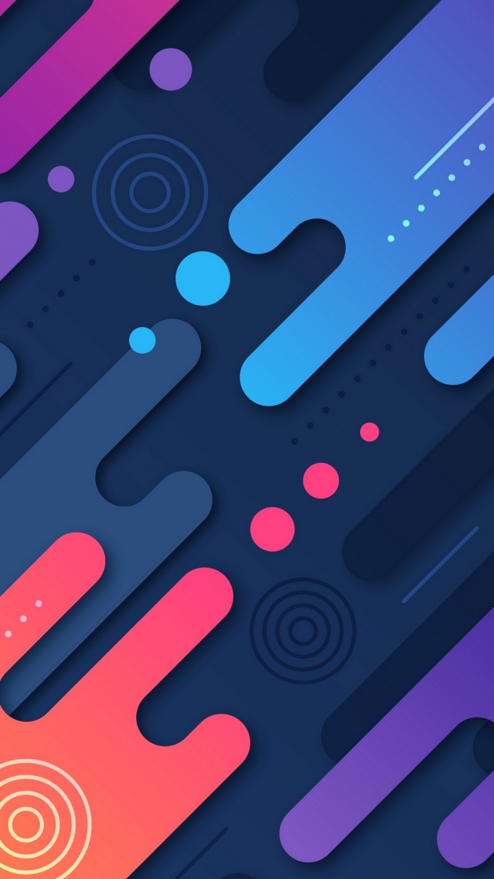 Обои дизайн, андроид, графический дизайн, лазурный, жест в разрешении 720x1280