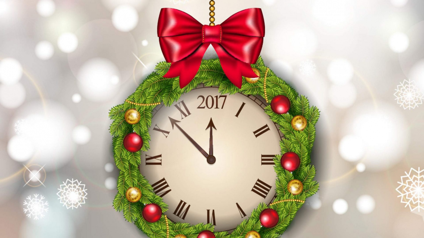 Обои Новый год, Рождественский день, праздник, рождественский орнамент, Рождественские украшения в разрешении 1366x768