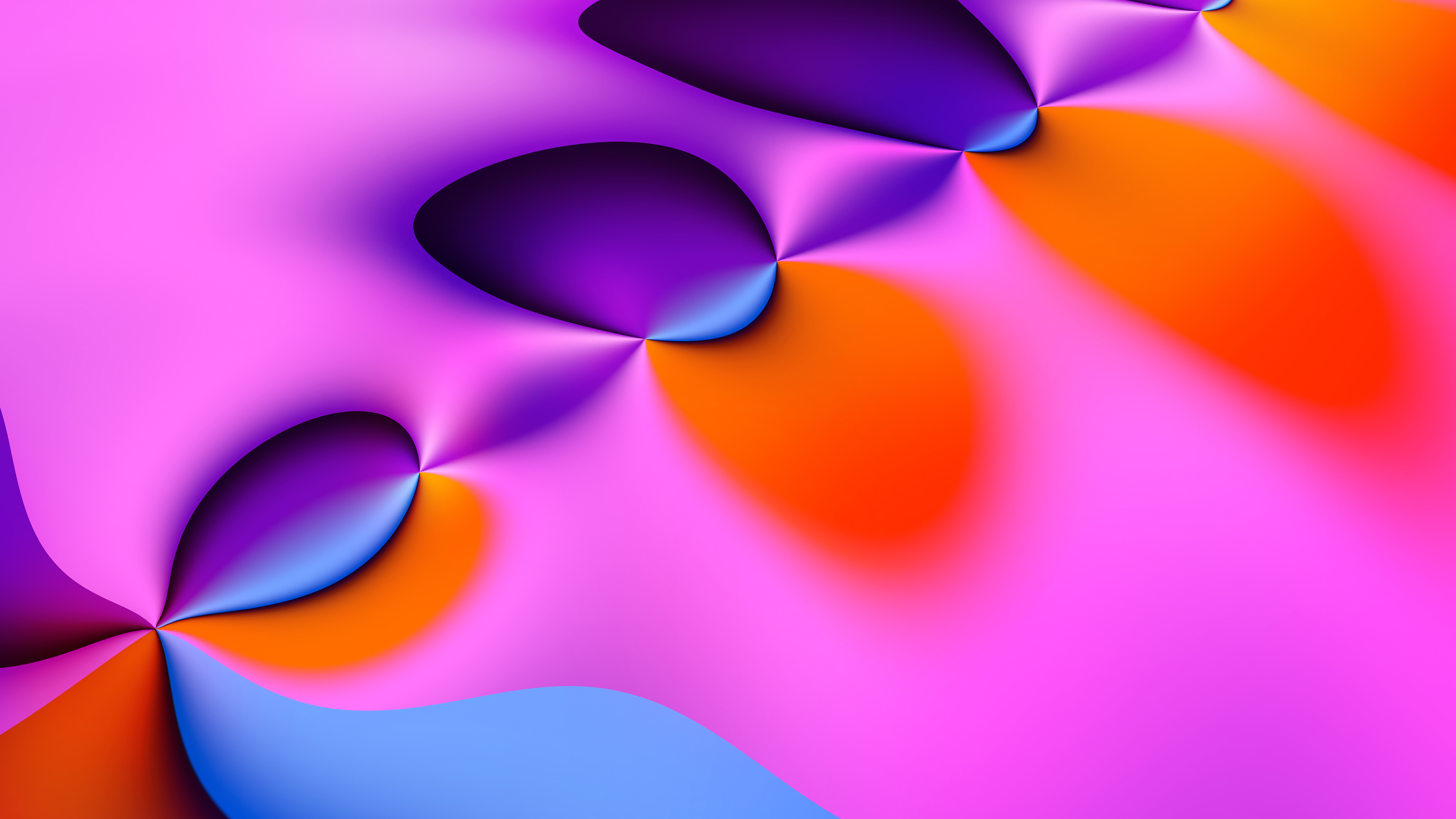 Обои пурпур, Фиолетовый, лепесток, цветок, графика в разрешении 3840x2160