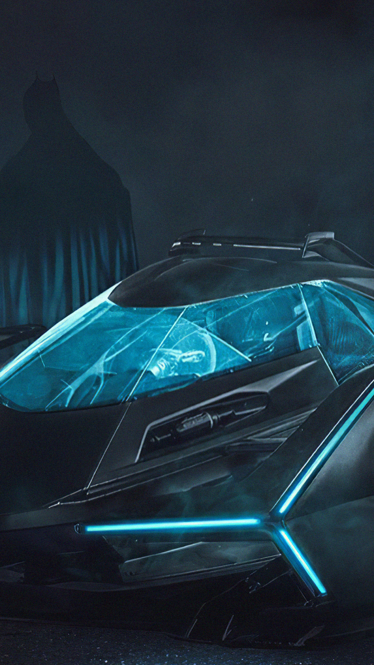 Обои суперкар, гоночный автомобиль, графика, темнота, автомобильное освещение в разрешении 750x1334