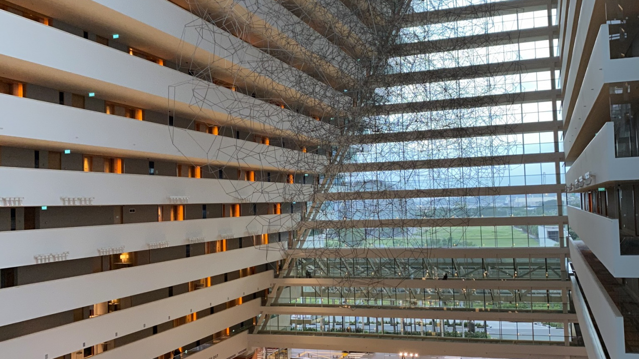 Обои башня, древесина, освещение, архитектура, дизайн интерьера в разрешении 1280x720