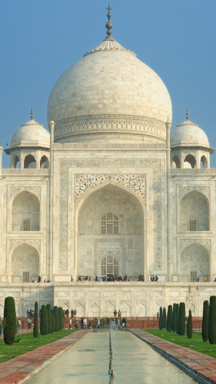 Обои Тадж-Махал, памятник, мавзолей, ориентир, историческое место в разрешении 720x1280