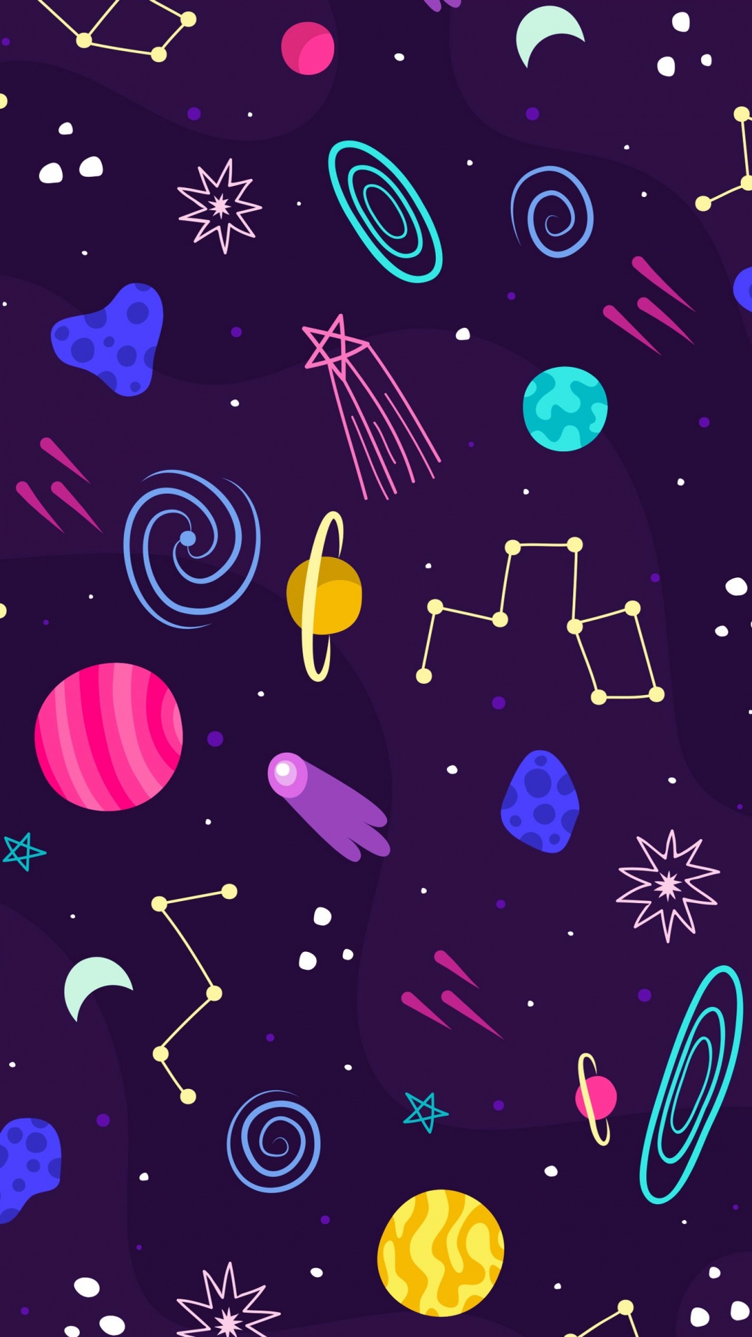 Обои узор, Надежда бизон, UMiDIGI, пурпур, Фиолетовый в разрешении 1080x1920