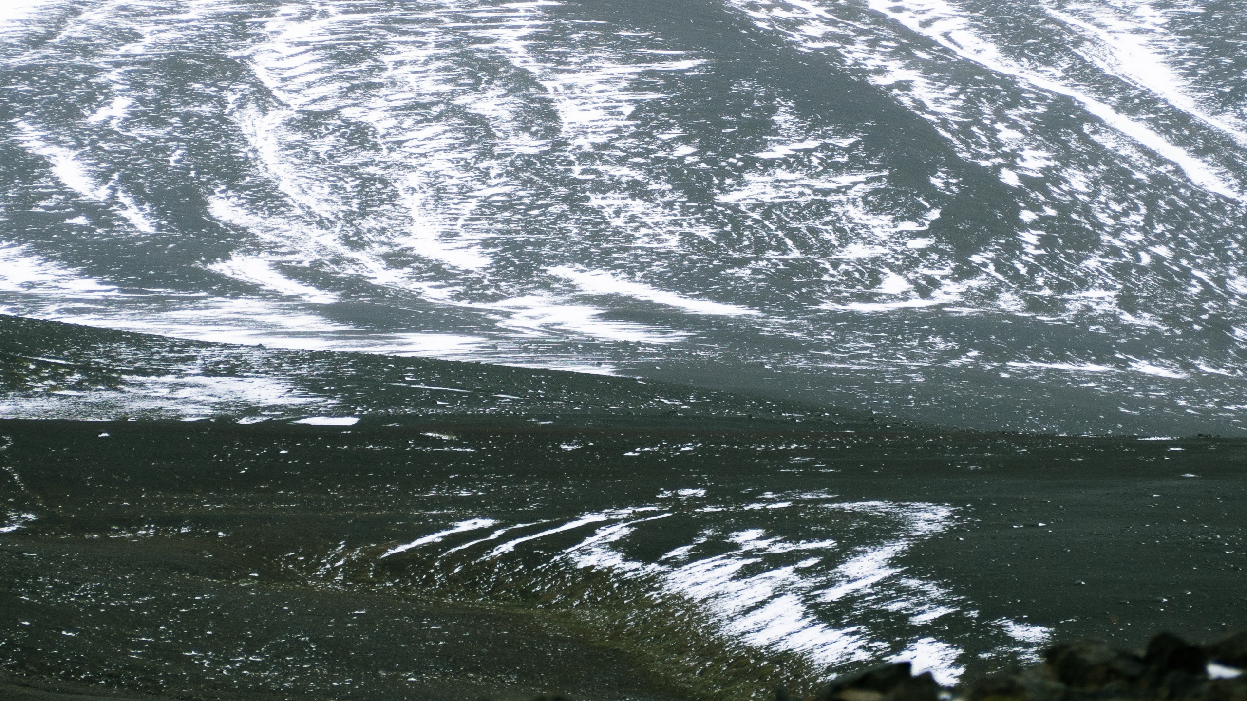 Обои ледник, гора, нагорье, вода, волна в разрешении 2560x1440