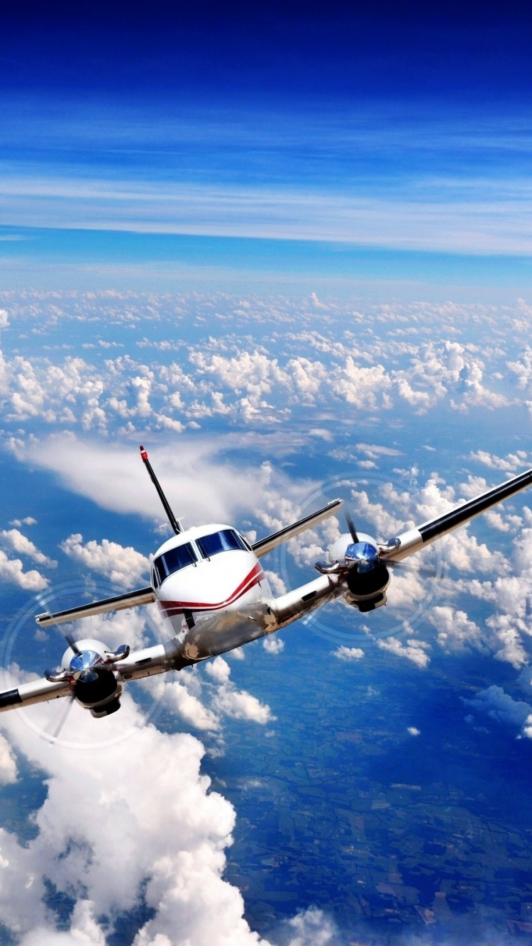 Обои самолеты, авиация, полет, аэрокосмическая техника, воздушное путешествие в разрешении 750x1334