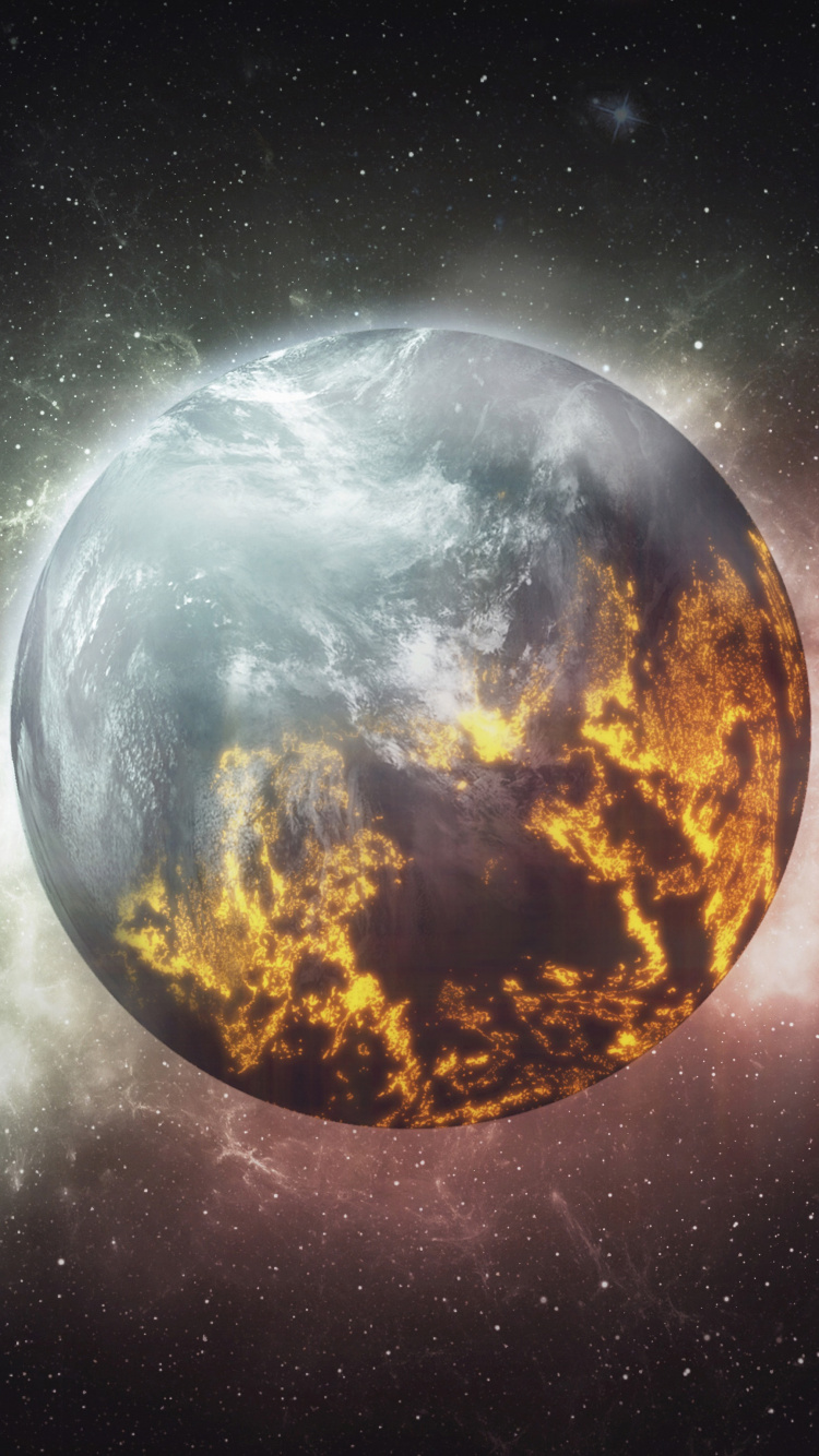 Обои земля, темнота, Астрономия, Вселенная, космос в разрешении 750x1334